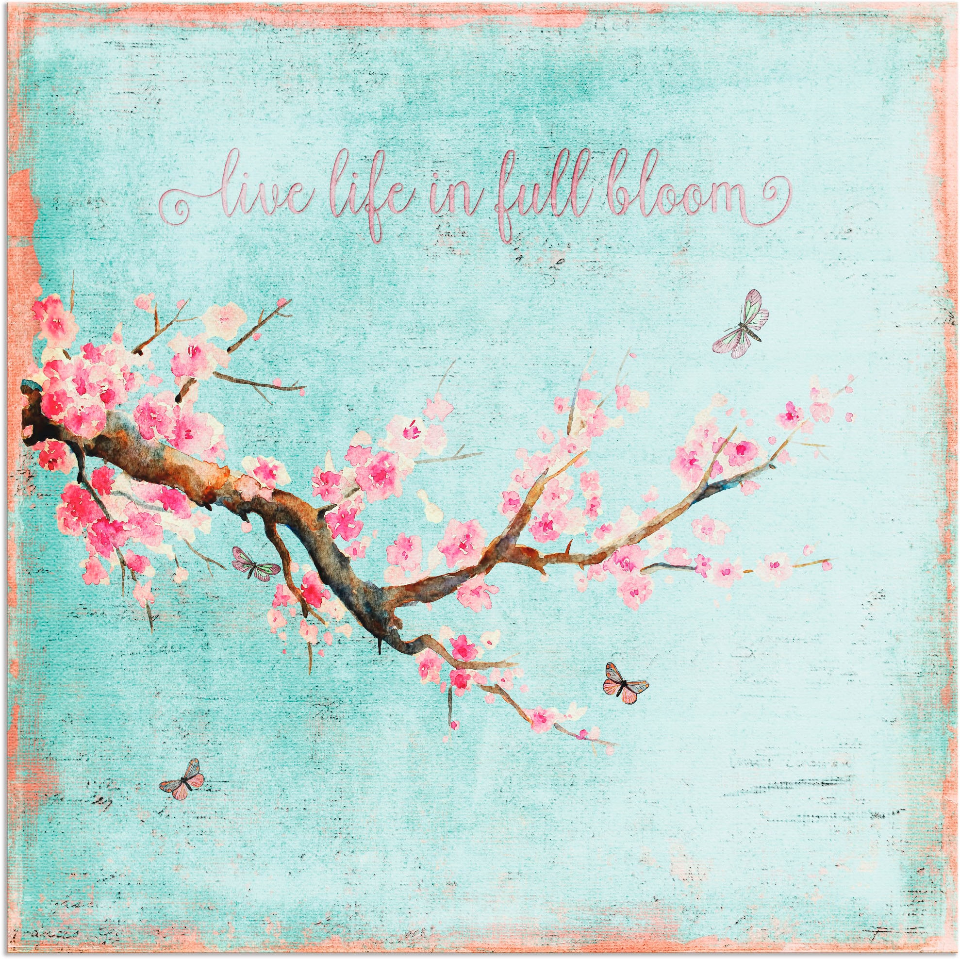 Image of Artland Wandbild "Kirschblüte" Blumen 1 Stk. tlg. als Alubild, Leinwandbild in verschied. Grössen