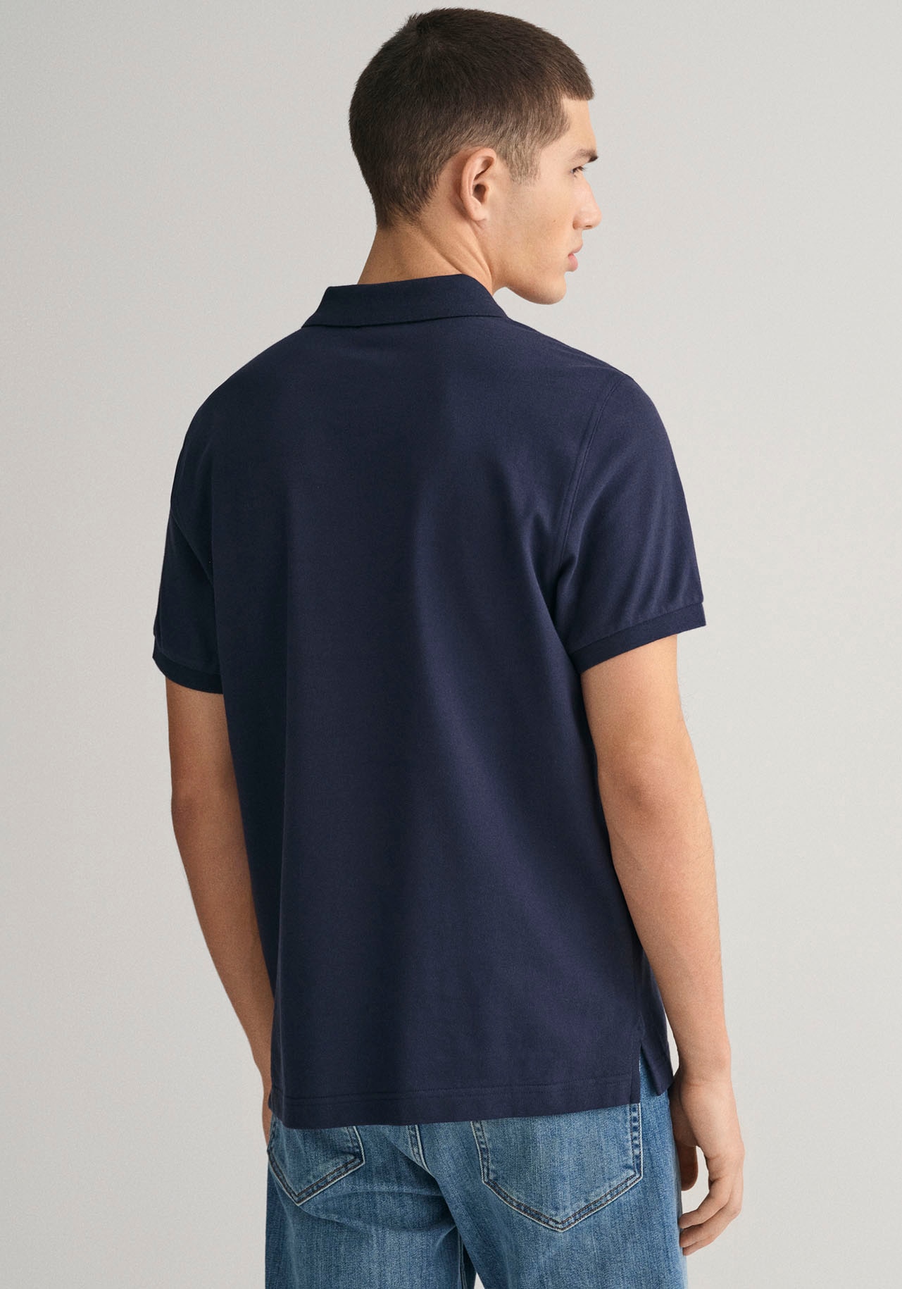 Gant Poloshirt »REGULAR ORIGINAL PIQUE SS RUGGER«, mit Logo und Flachstrickkragen 100% Baumwolle Pique