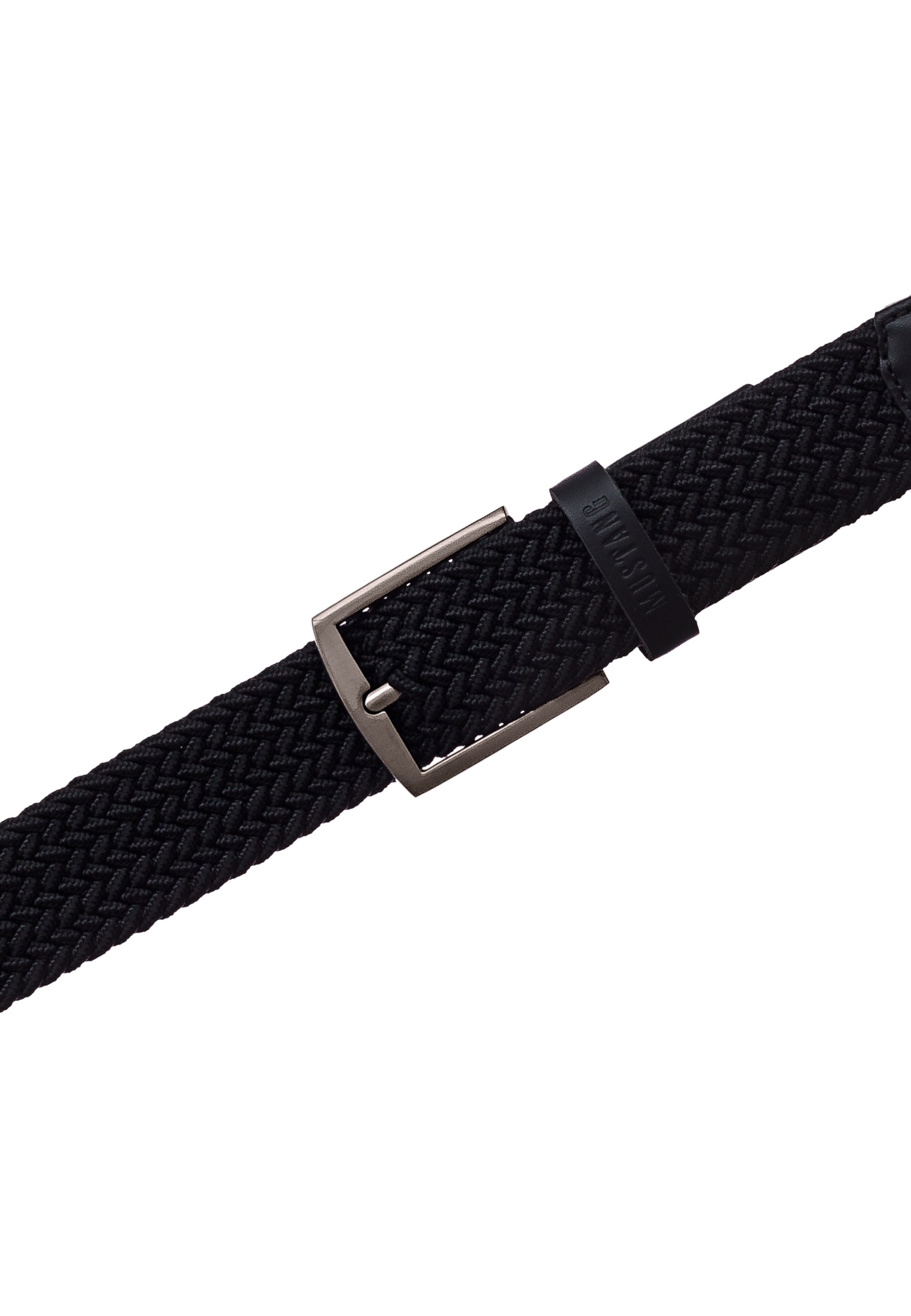 MUSTANG Ceinture stretch »"Nolan"« 3,5 cm, klassische geschwärzte Dornschliesse