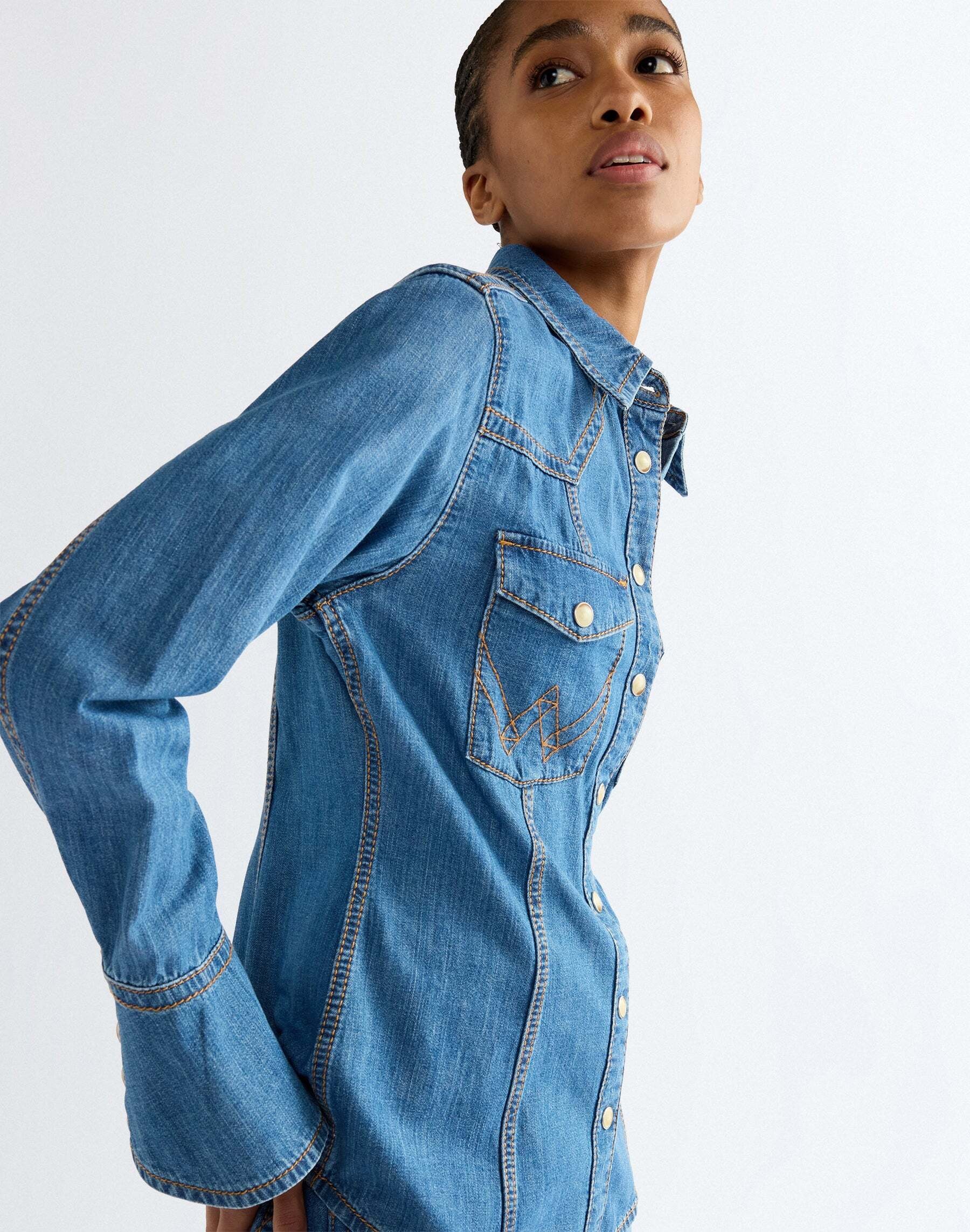 Wrangler Jeansbluse »WRANGLER Jeanshemd Super Western«