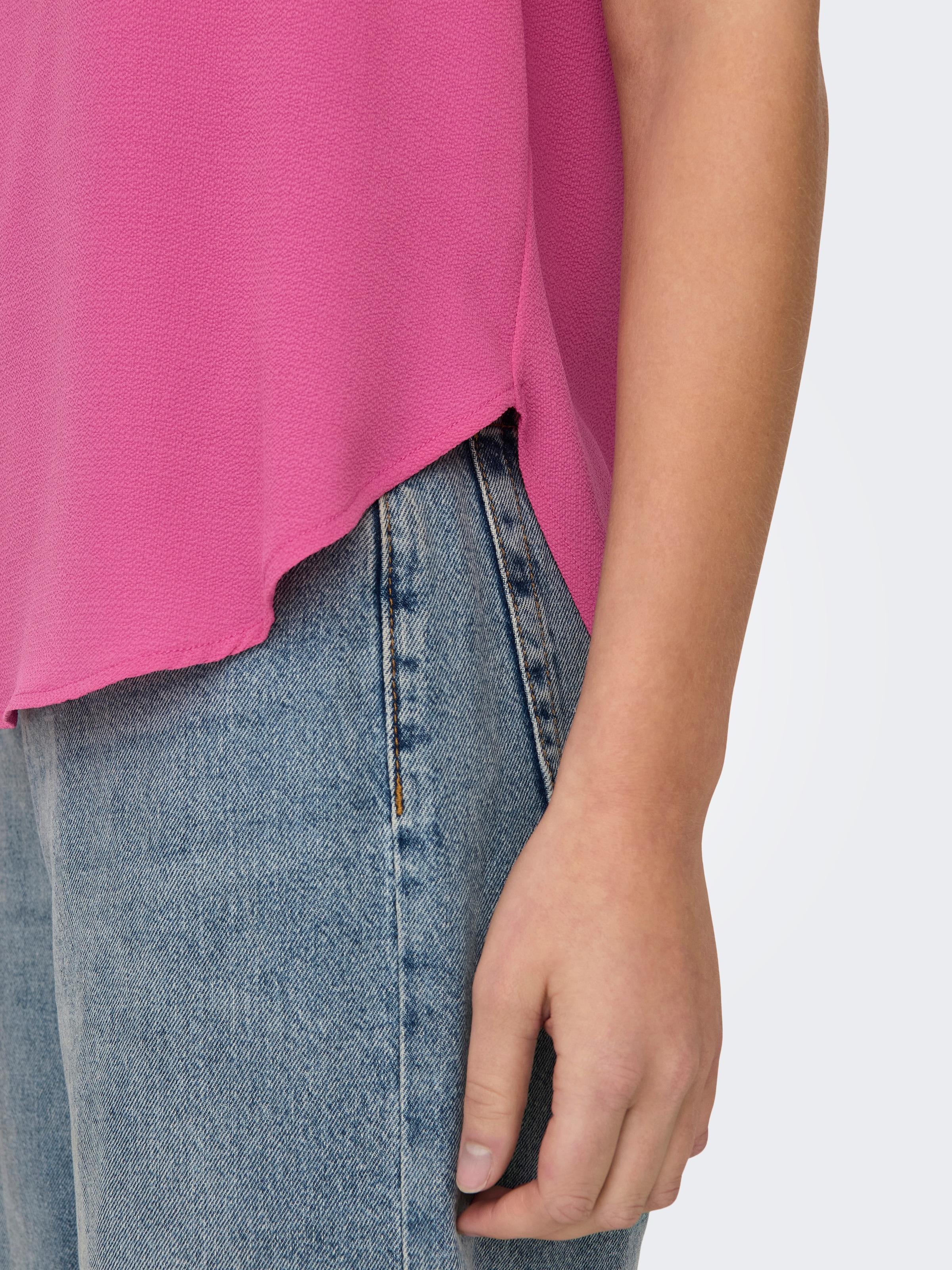 ONLY Kurzarmbluse »ONLVIC S/S SOLID TOP NOOS PTM«