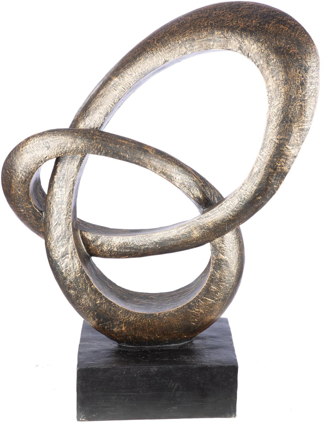 Image of GILDE Skulptur "Skulptur, "Sphere", Kunstharz, bronzefarben" Skulptur, Outdoor, Dekoskulptur, Handarbeit, Blickfang, Dekoration