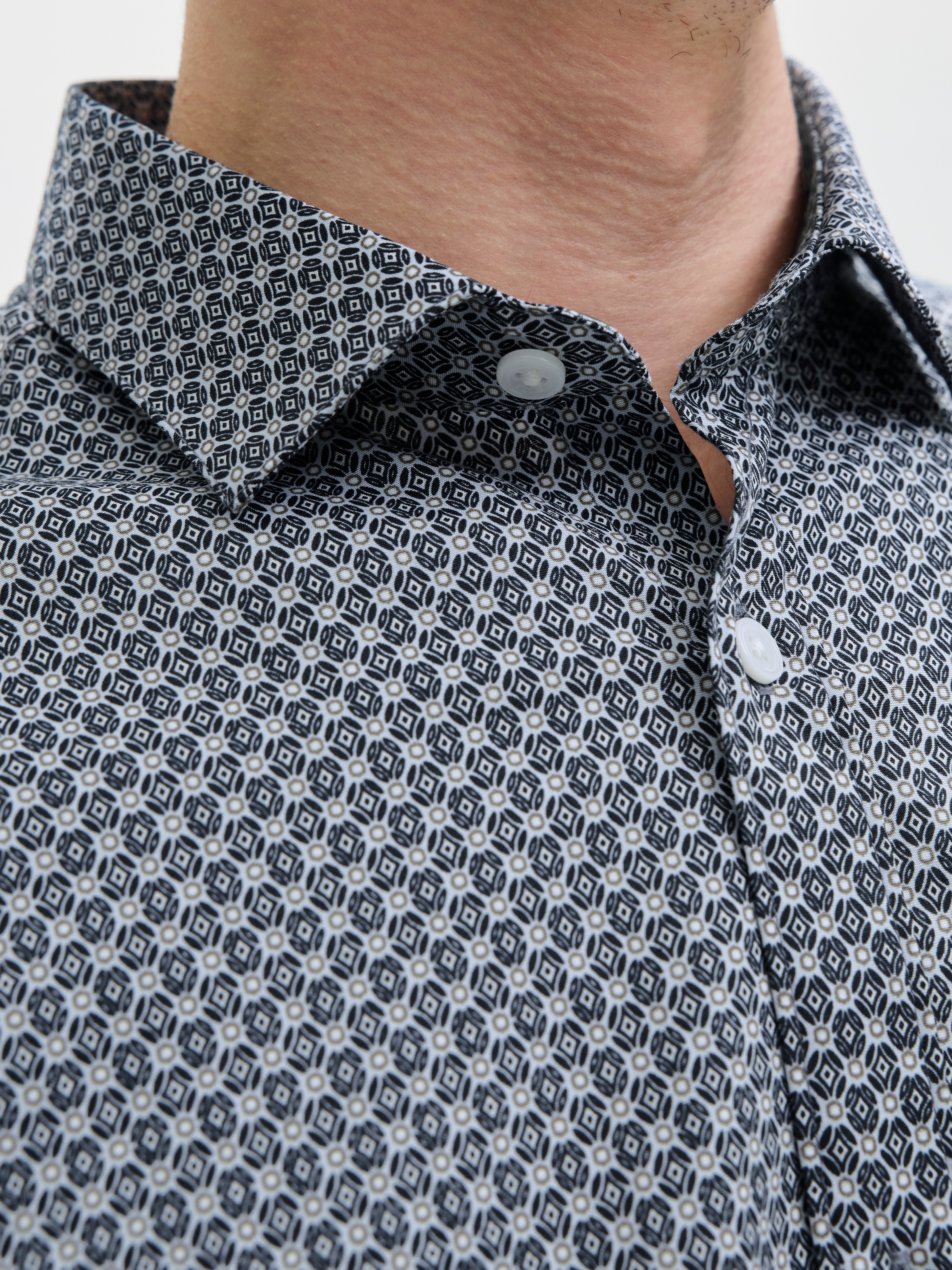 Jack & Jones Langarmhemd »JPRBLABLACKPOOL STRETCH AOP LS SHIRT SN«
