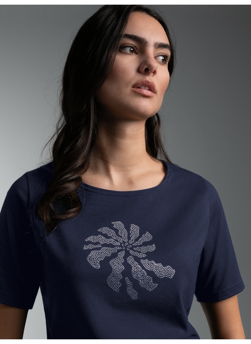 Image of Trigema T-Shirt "TRIGEMA T Shirt mit Strass Motiv "Schnecke"" 1
