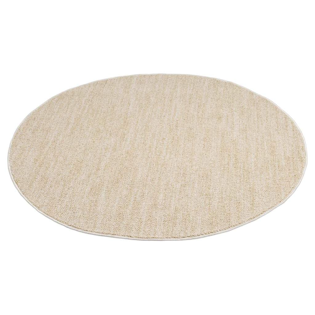 Carpet City Teppich »CLASICO 0052«, rund, 11 mm Höhe, Kurzflor, Hochtief-Muster, Boho, Wohnzimmer