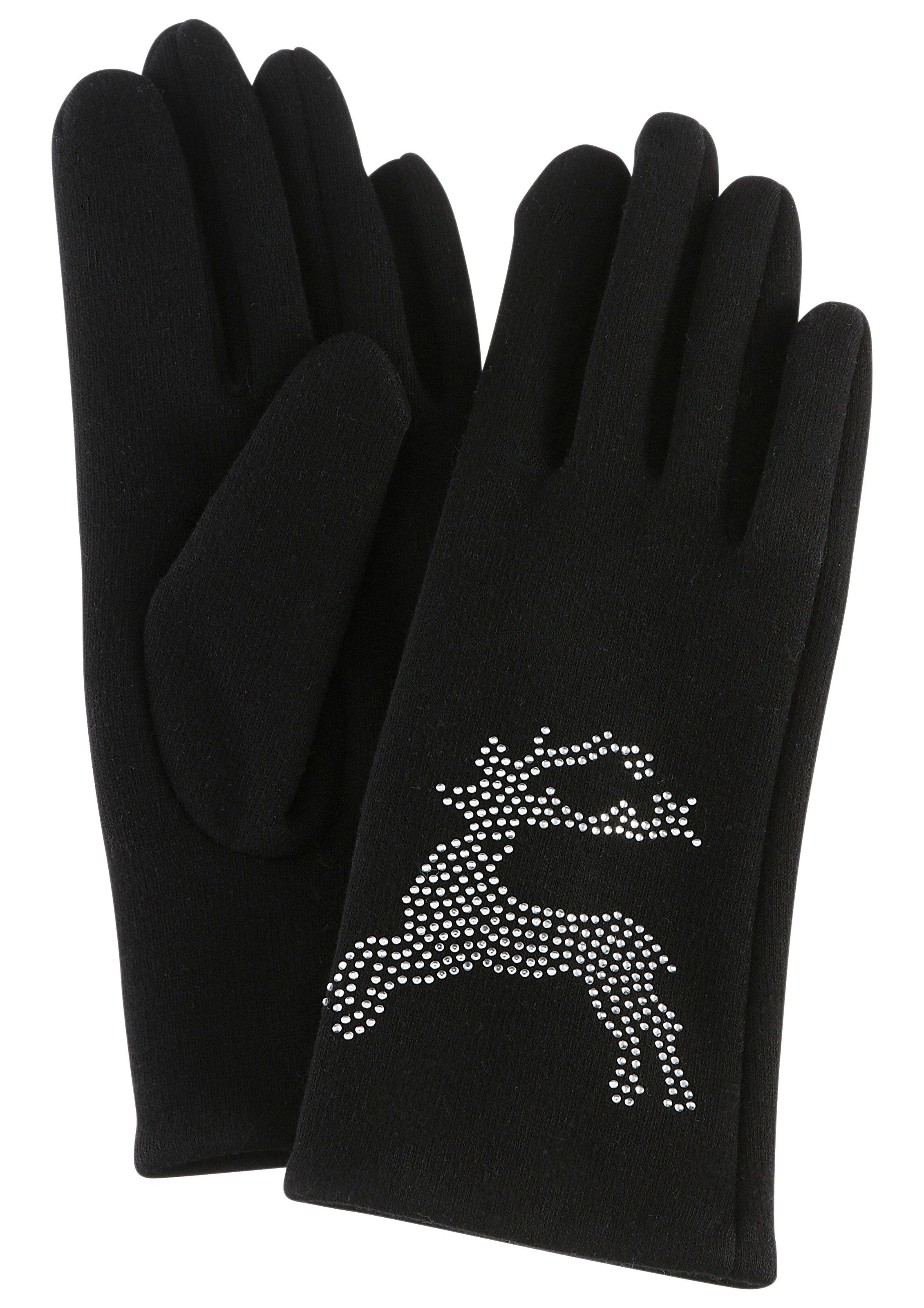 Trachtenhandschuhe Damen Strasssteinen