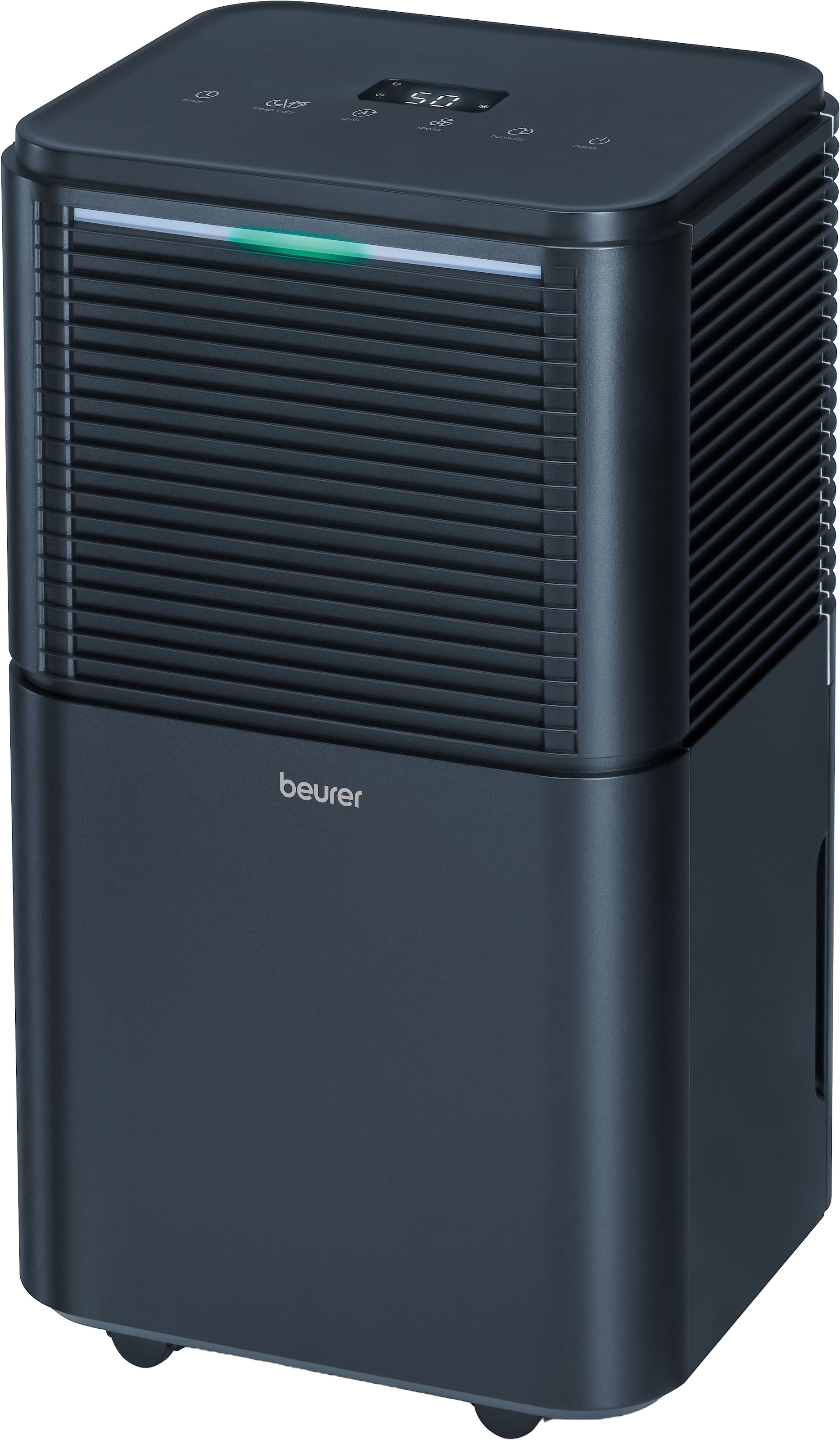 BEURER Déshumidificateur d'air »LE 150, leistungsstarke Entfeuchtung bis zu 12 Liter pro Tag« Entfeuchtung 12 l/Tag Tank 2 l Mit Automatikmodus, Einstellung der Wunschluftfeuchtigkeit, Nachtmodus