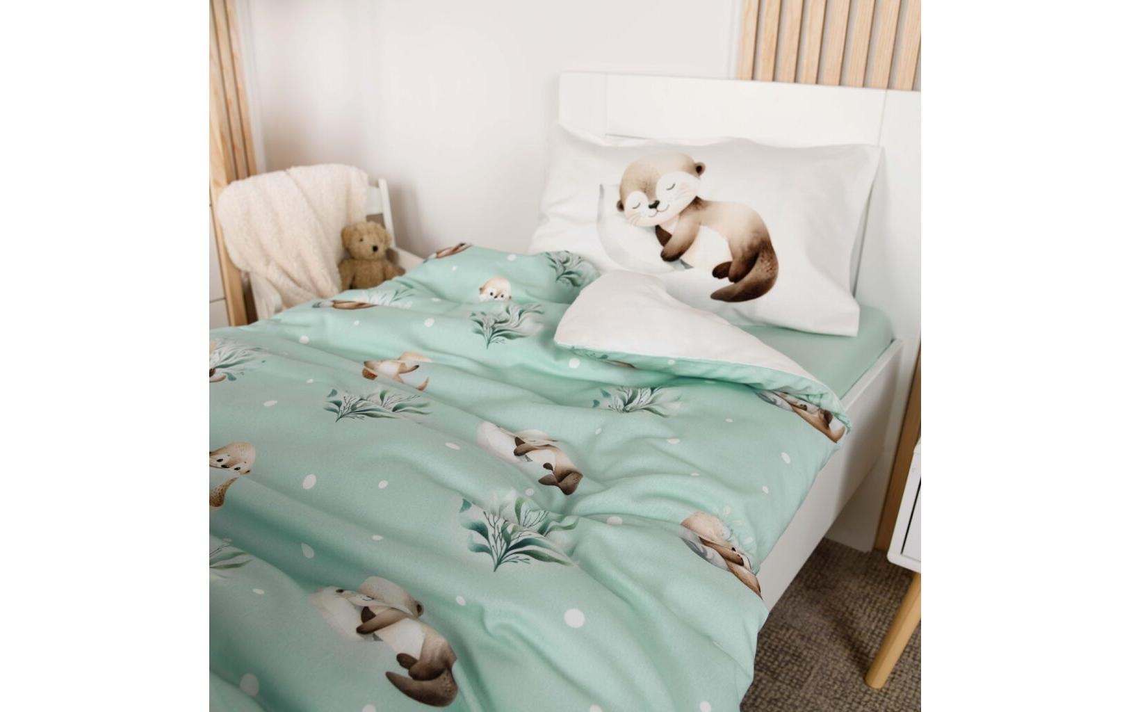 Herding Linge de lit pour enfants »Schnuffel-Otter« 2 Wendebettwäsche