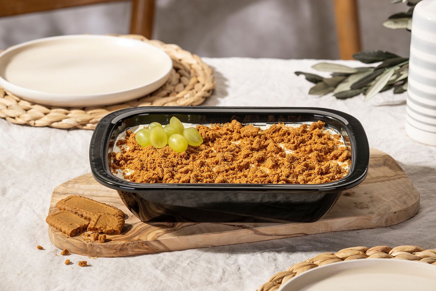 Dr. Oetker Küchenhelfer Plat à four »Back-Idee Kreativ, aus Emaille« 1 cuis tlg. hitzebeständig bis 400°C, schnitt- und kratzfest, induktionsgeeignet