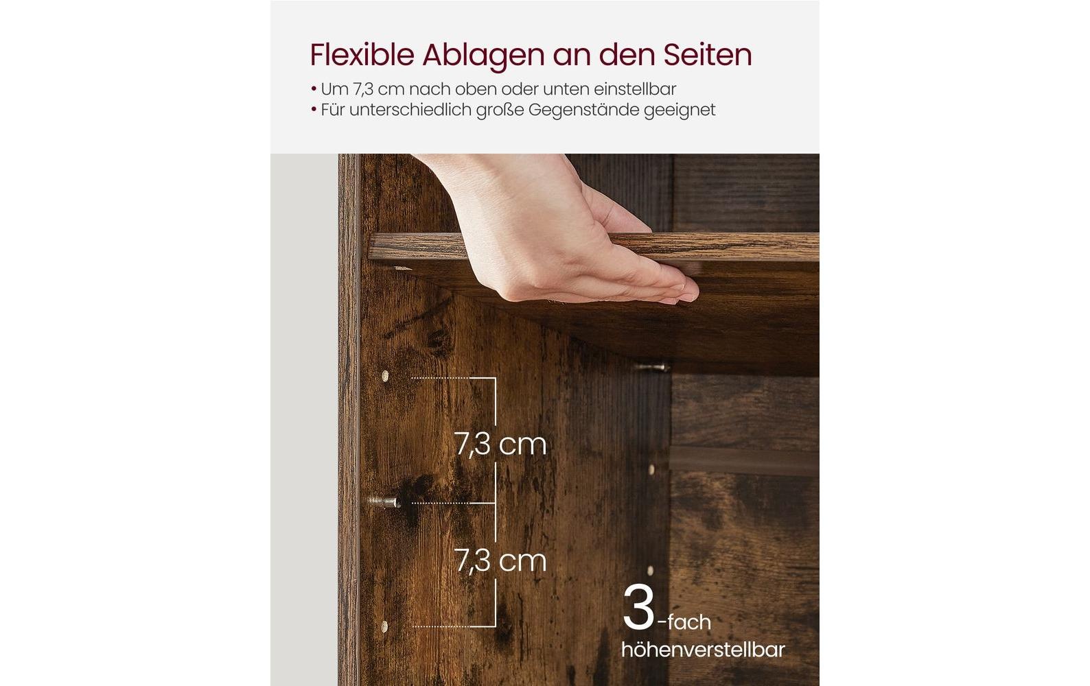 VASAGLE Schuhschrank »mit 9 Fächern 78.5 x 48 cm« Schuhbank mit Stauraum