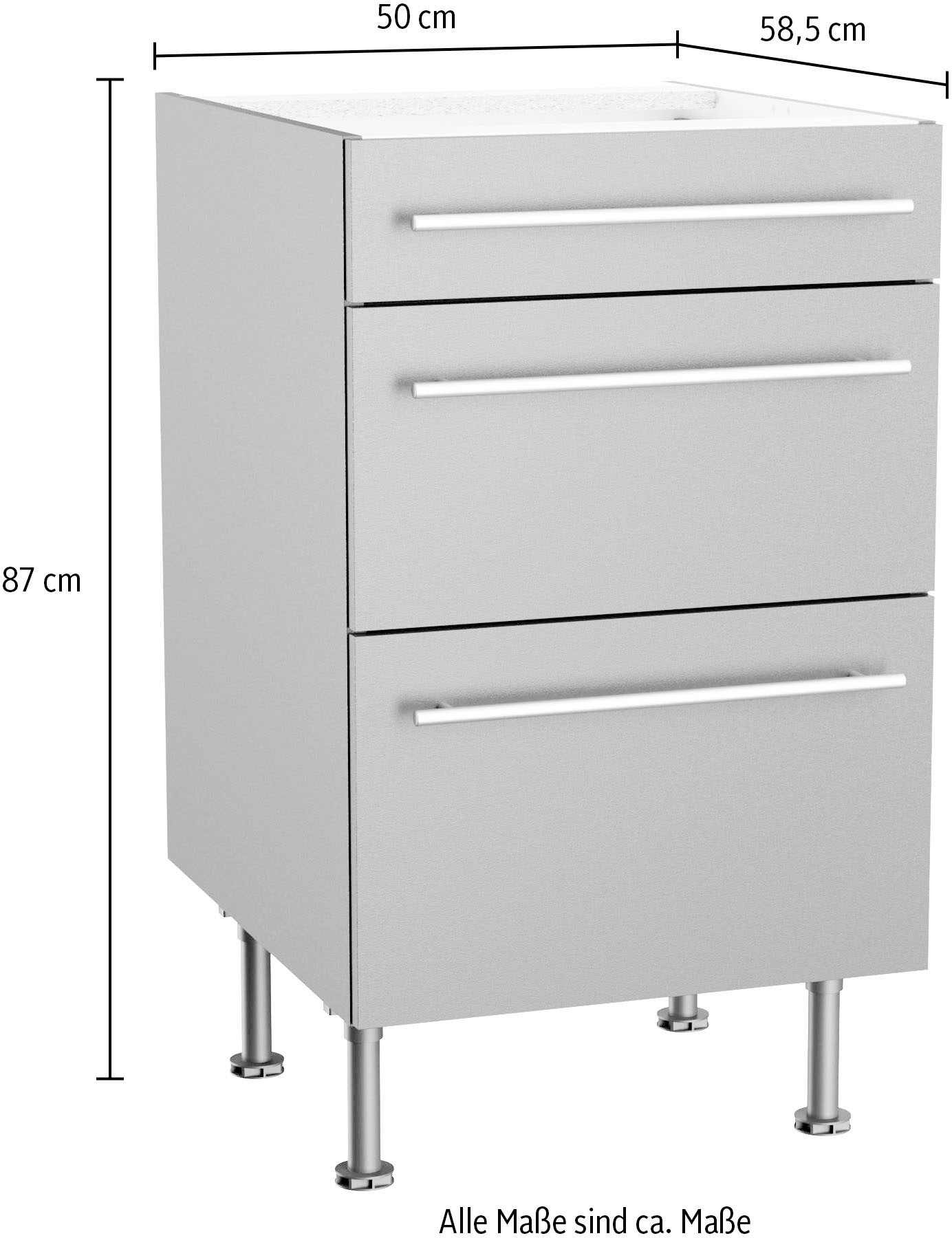 OPTIFIT Unterschrank »Bern2«, Breite 50 cm, 1 Schubkasten, 2 Auszüge