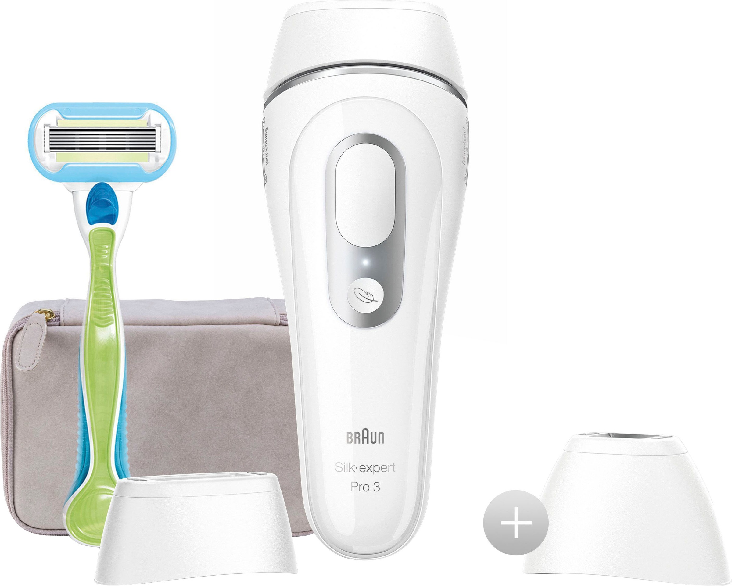 Braun IPL-Haarentferner »Silk-Expert Pro 3 PL3133 IPL«, 300.000 Lichtimpulse, Präzisionsaufsatz und Embrace Venus Rasierer
