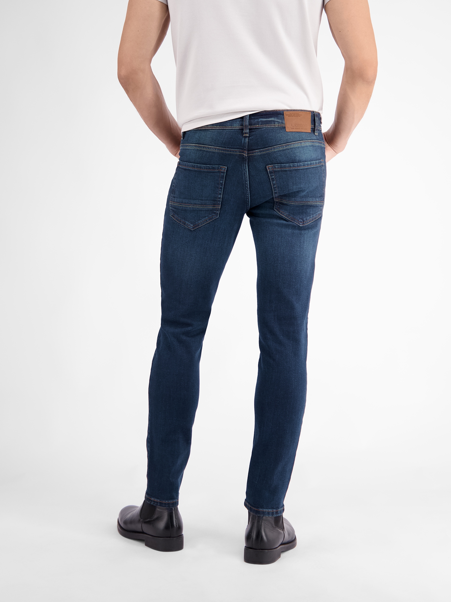 LERROS Pantalon 5 poches »LERROS CONLIN 5-Pocket Stretch-Denim, SLIM FIT, unifarben CONLIN«