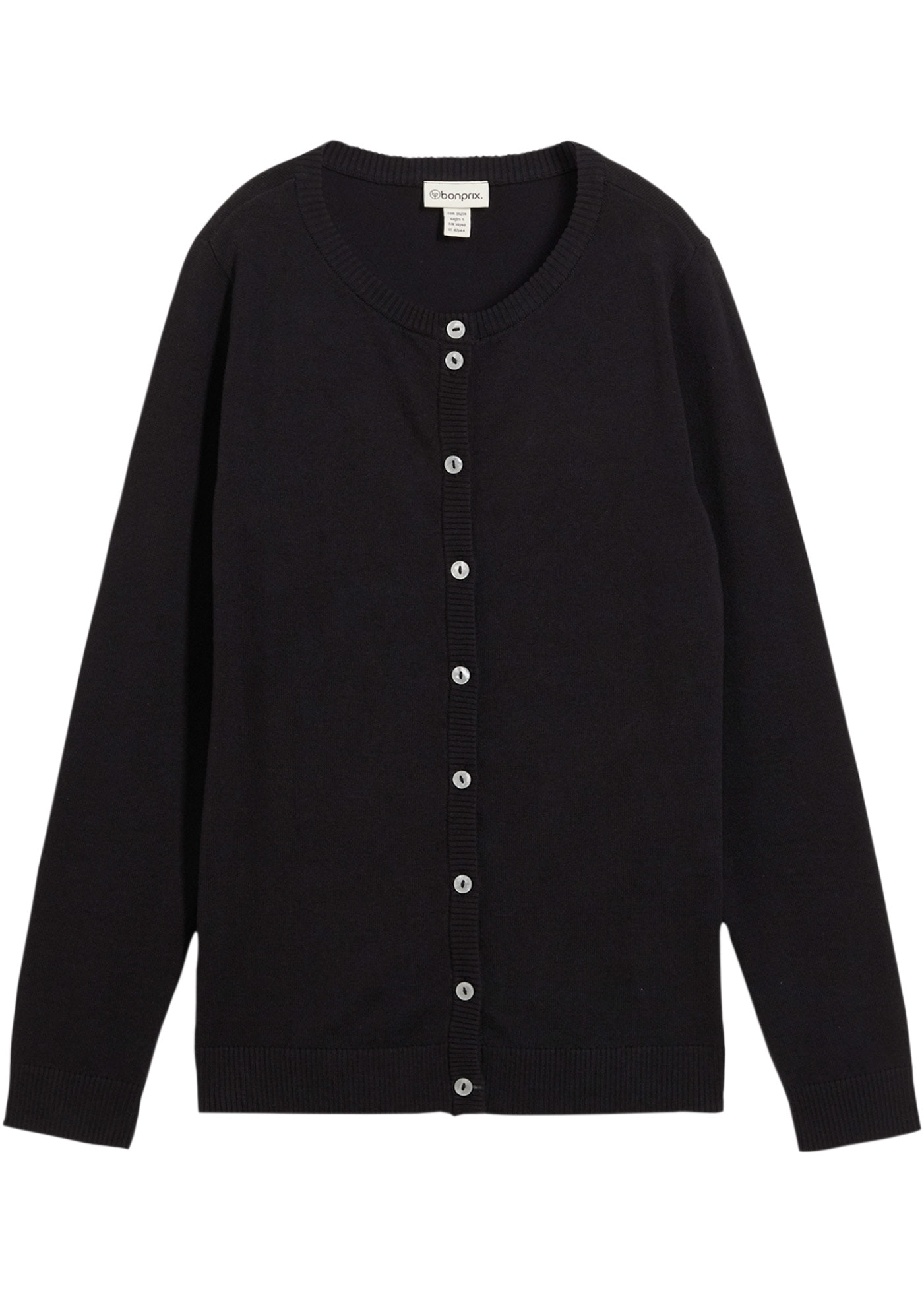 bonprix Veste en tricot lockere Passform, hoher Baumwollanteil, mit Knopfleiste