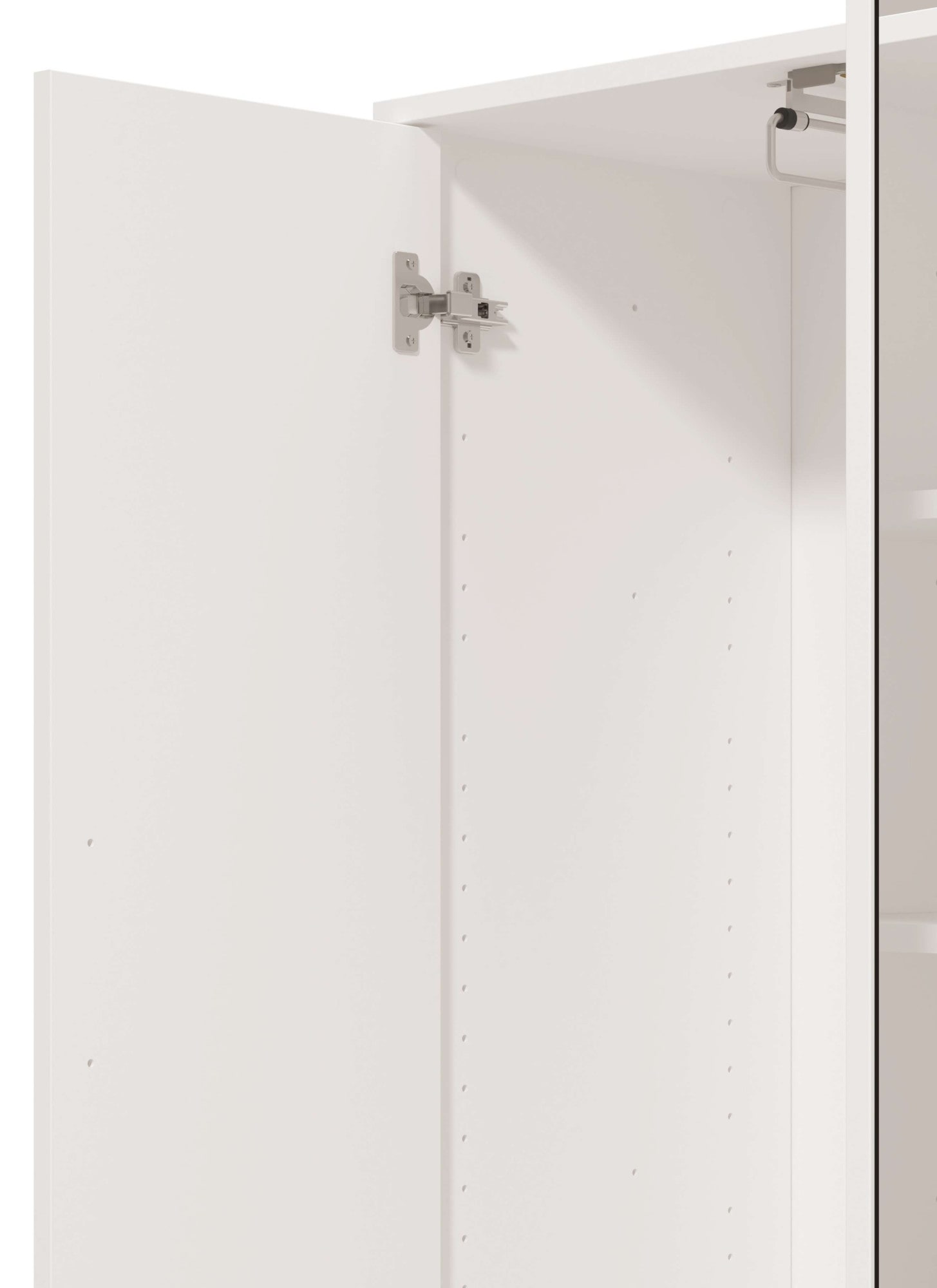 Home affaire Garderobenschrank »Orkney Kleiderschrank, Stauraumschrank, Flurschrank, Höhe 193 cm« Spiegeltür, Breite 93 cm, ausziehbare Kleiderstange, Schublade