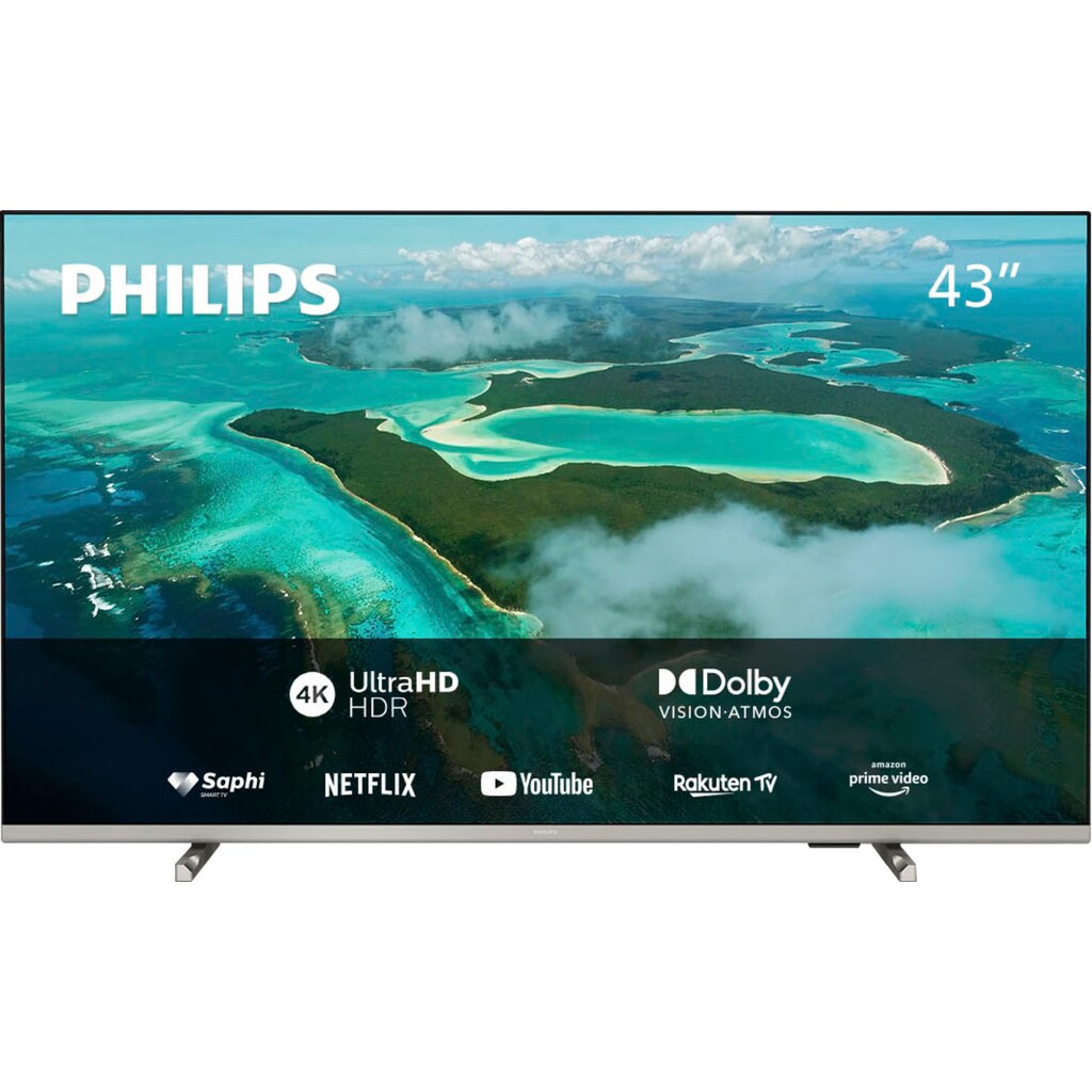 Philips LED-Fernseher »43PUS7657/12«, 108 cm/43 Zoll, 4K Ultra HD, Smart-TV