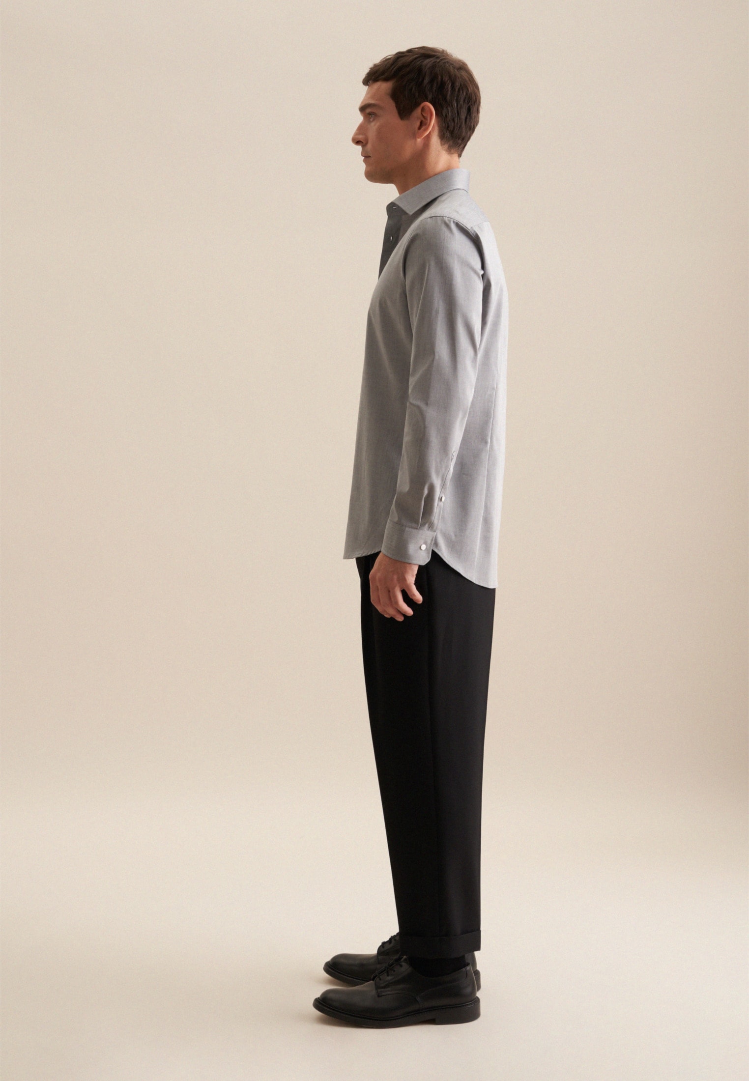 seidensticker Businesshemd »Schwarze Rose« Shaped 1/1 Kentkragen Uni