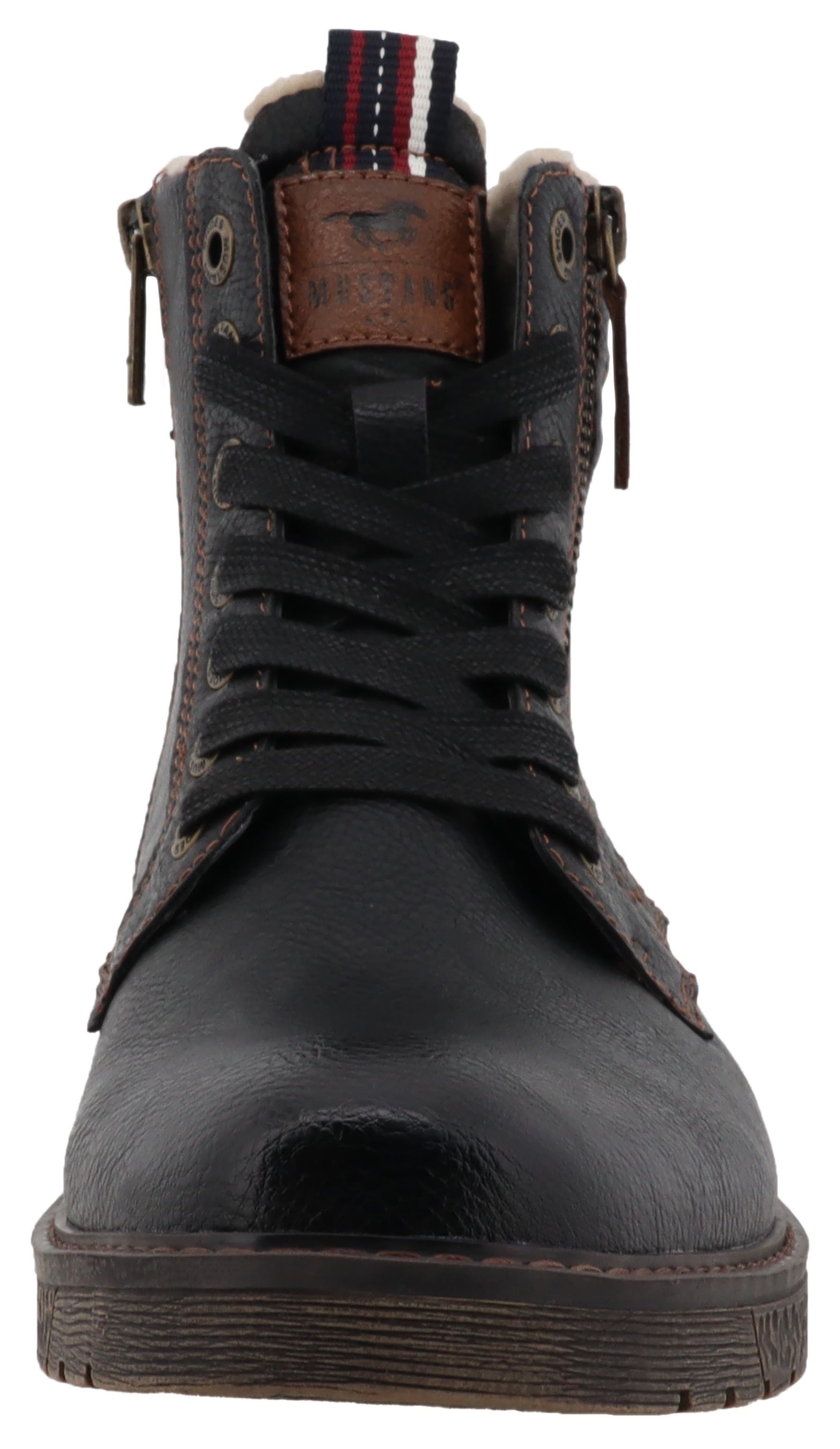 Mustang Shoes Bottes d'hiver »Midor«  bottes à lacets, bottes d'hiver avec doublure chaude