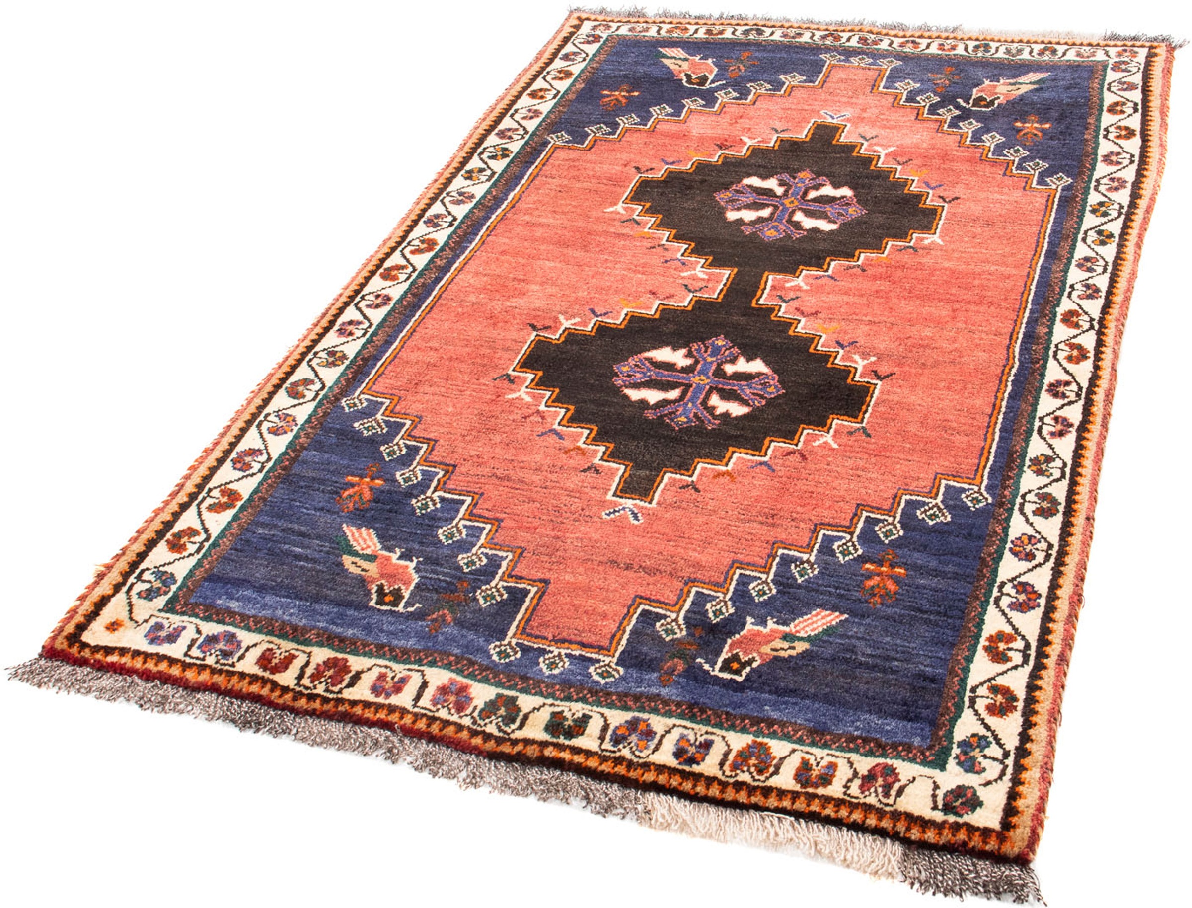 Image of morgenland Orientteppich »Perser - Nomadic - 160 x 107 cm - dunkelblau«, rechteckig, 10 mm Höhe, Wohnzimmer, Handgeknüpft, Einzelstück mit Zertifikat bei Ackermann Versand Schweiz