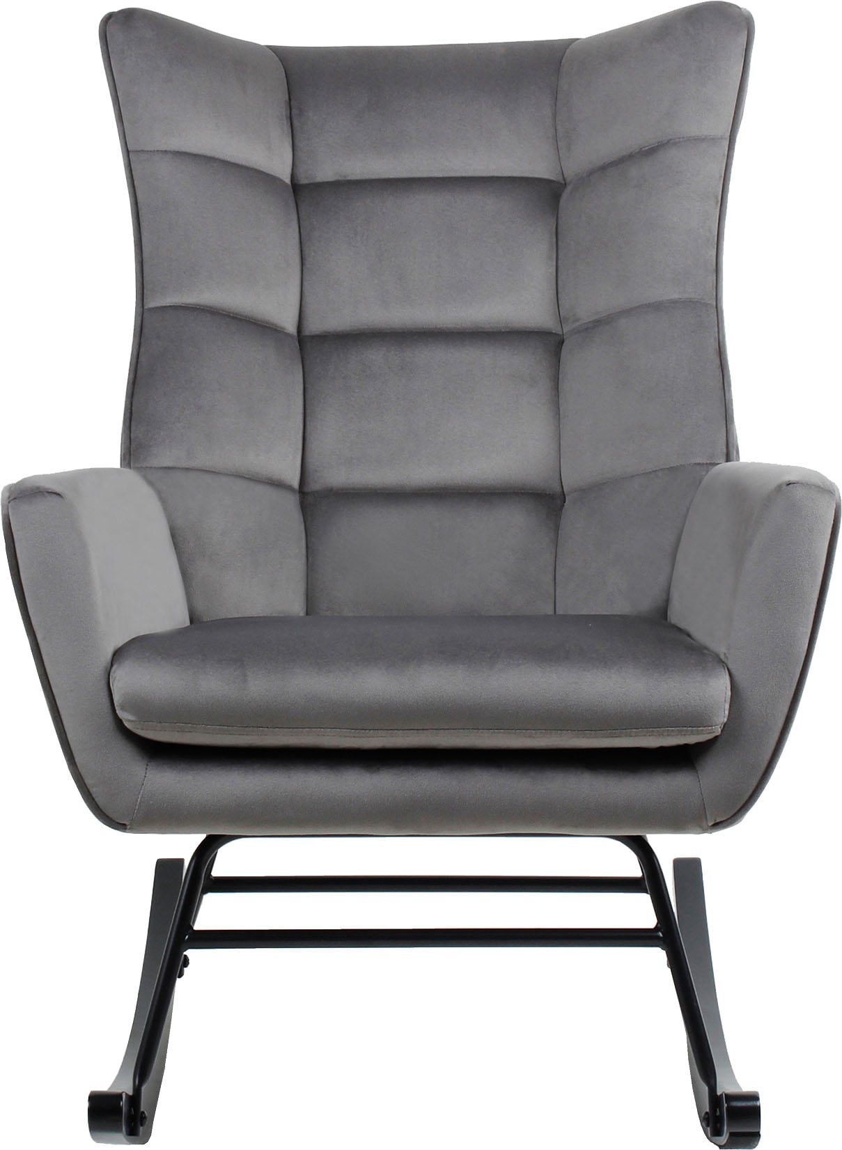 Kayoom Schaukelstuhl »Bryana 125, Relaxstuhl zum Schaukeln, Metallgestell mit Kufen aus Holz« () 1 Stk. Relaxstuhl zum Schaukeln, Metallgestell mit Kufen aus Holz, gemütlich