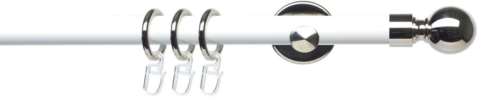 Image of Liedeco Gardinenstangenhalter "Auflageträger, Träger 1-läufig für 20 mm Stangen "Celebration"" Träger, Wandträger