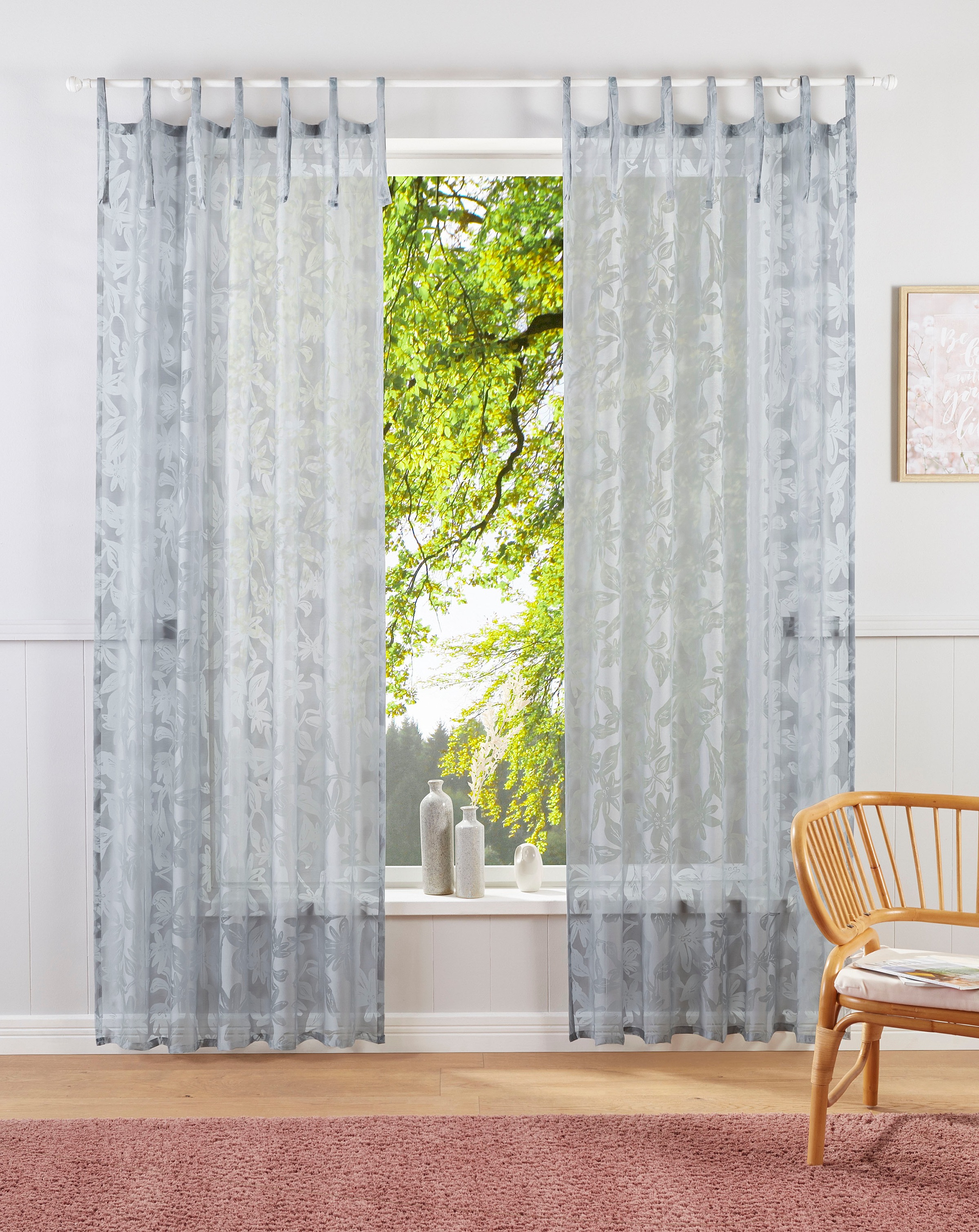 Image of Guido Maria Kretschmer Home&Living Gardine »Glen«, (1 St.), halbtransparent, gewebt, Ausbrenner bei Ackermann Versand Schweiz