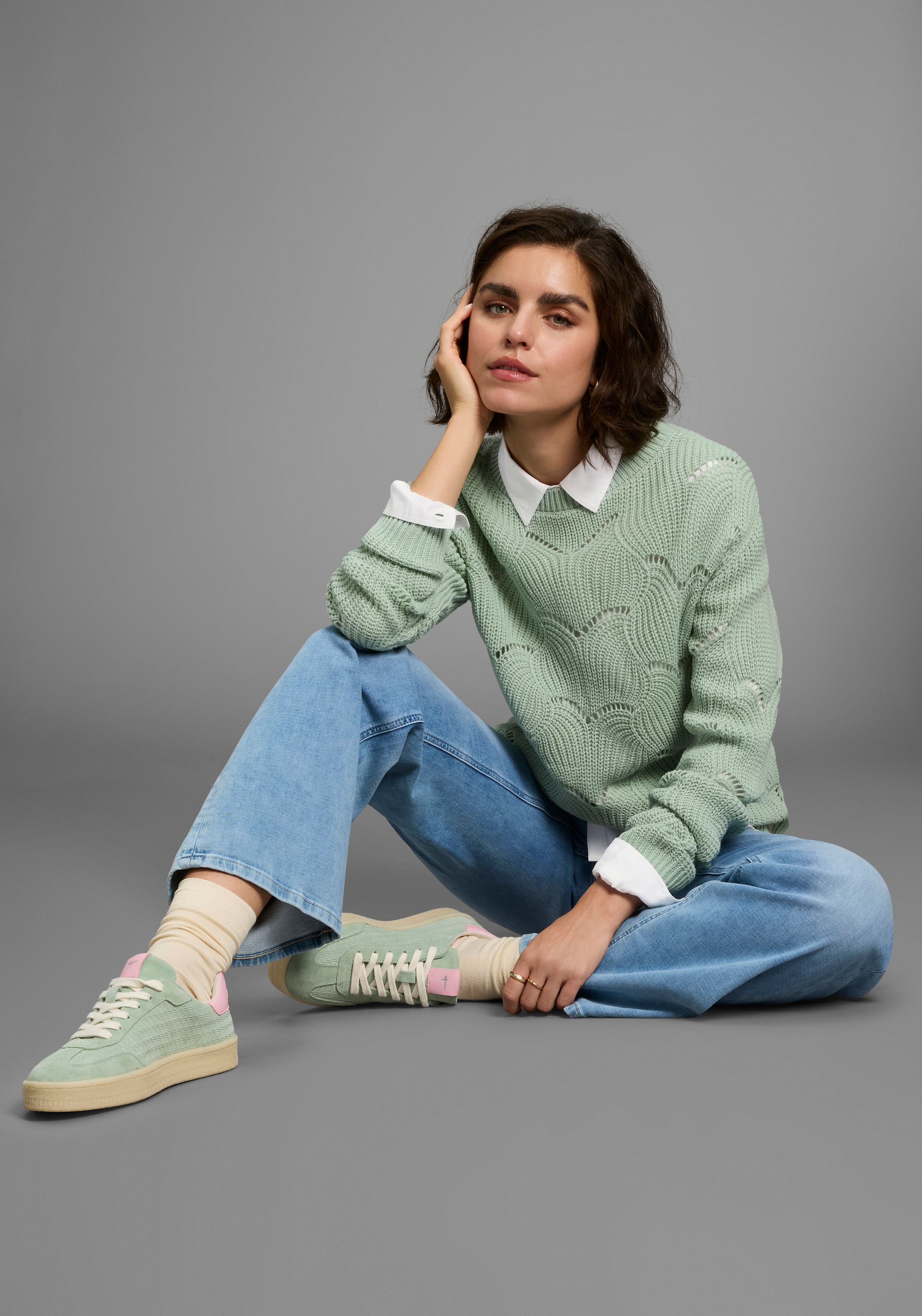 Laura Scott Ajourpullover, mit Lochmuster - NEUE KOLLEKTION
