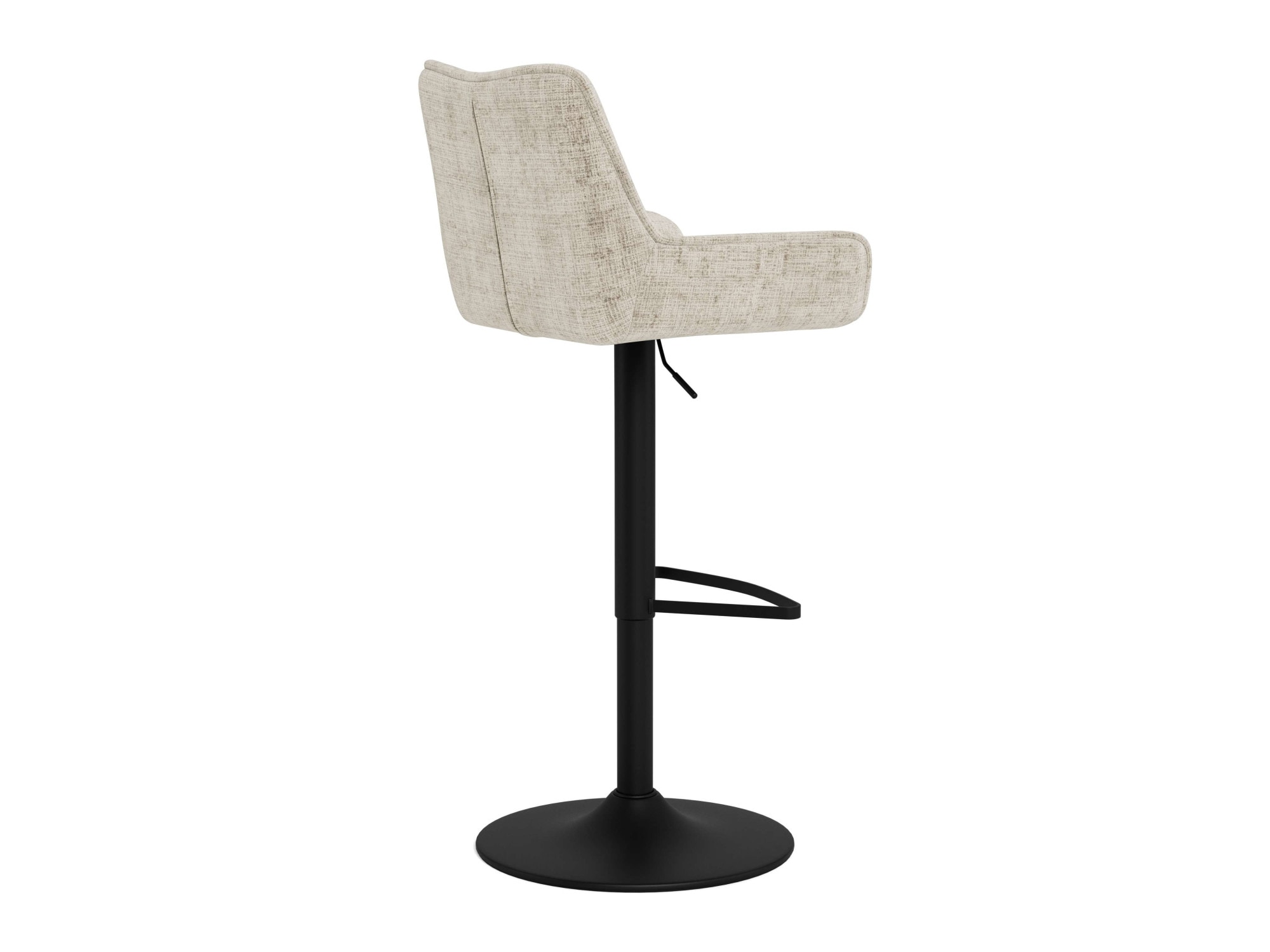 ACTONA GROUP Barhocker »Eddie, Thekenhocker, Barstuhl mit Rückenlehne und Fussstütze« Set, 2, 2 Stk. tlg. Barhocker, Stoffbezug, geschwungene Form, Gaslift, Drehfunktion, FSC™