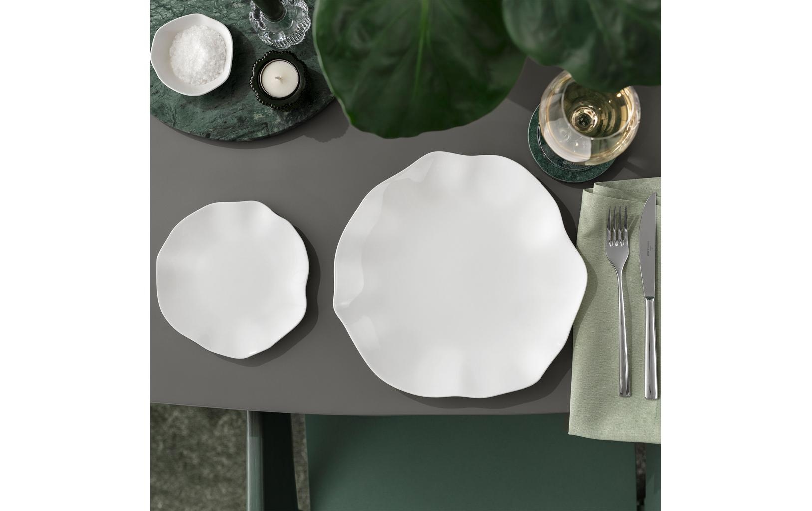 Villeroy & Boch Assiette plate »Pura 6 Stück« Eleganter Speiseteller aus Premium Porzellan 27 cm