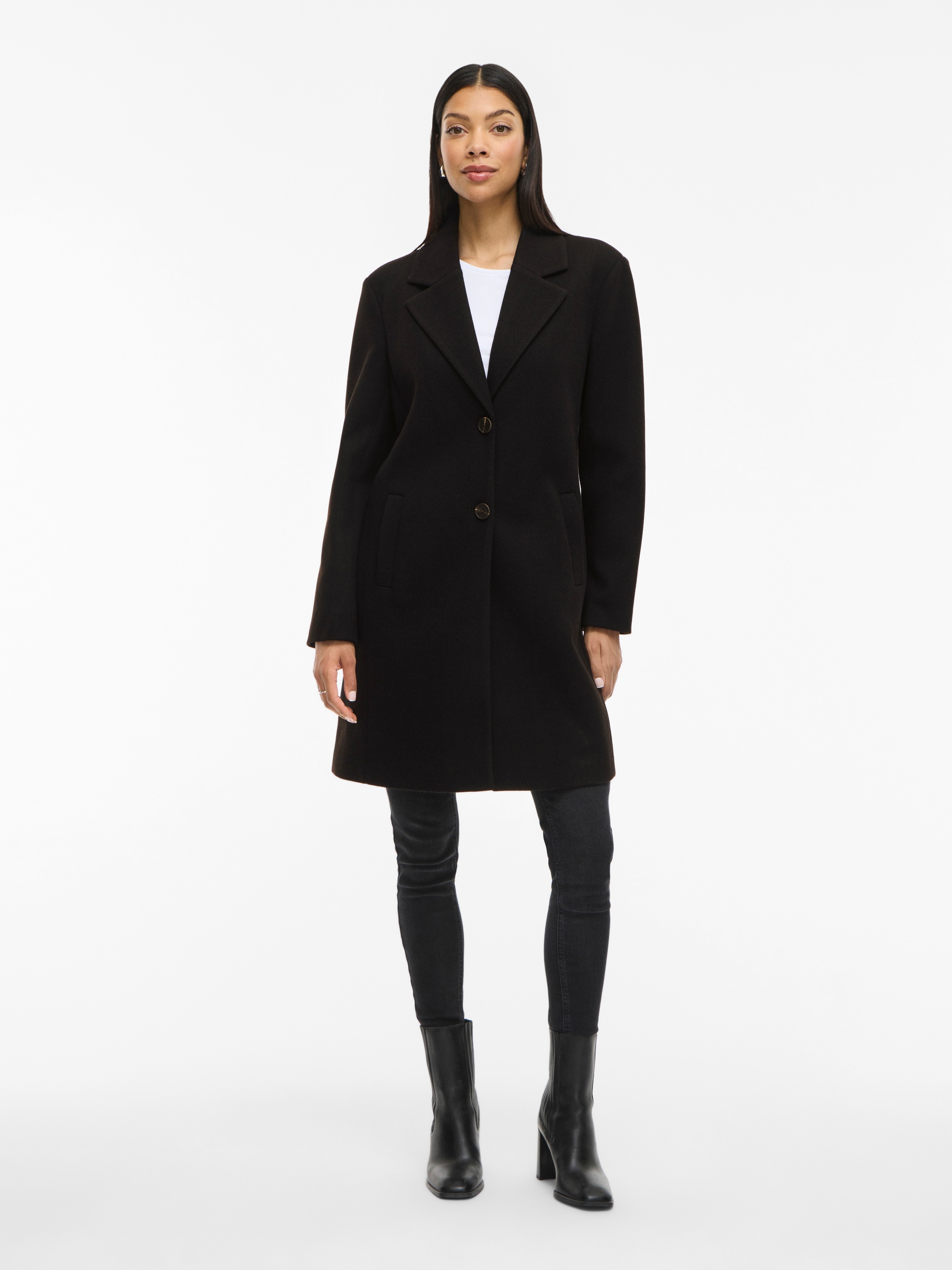 Vila Kurzmantel »VICLAUDIA BUTTON COAT - NOOS«