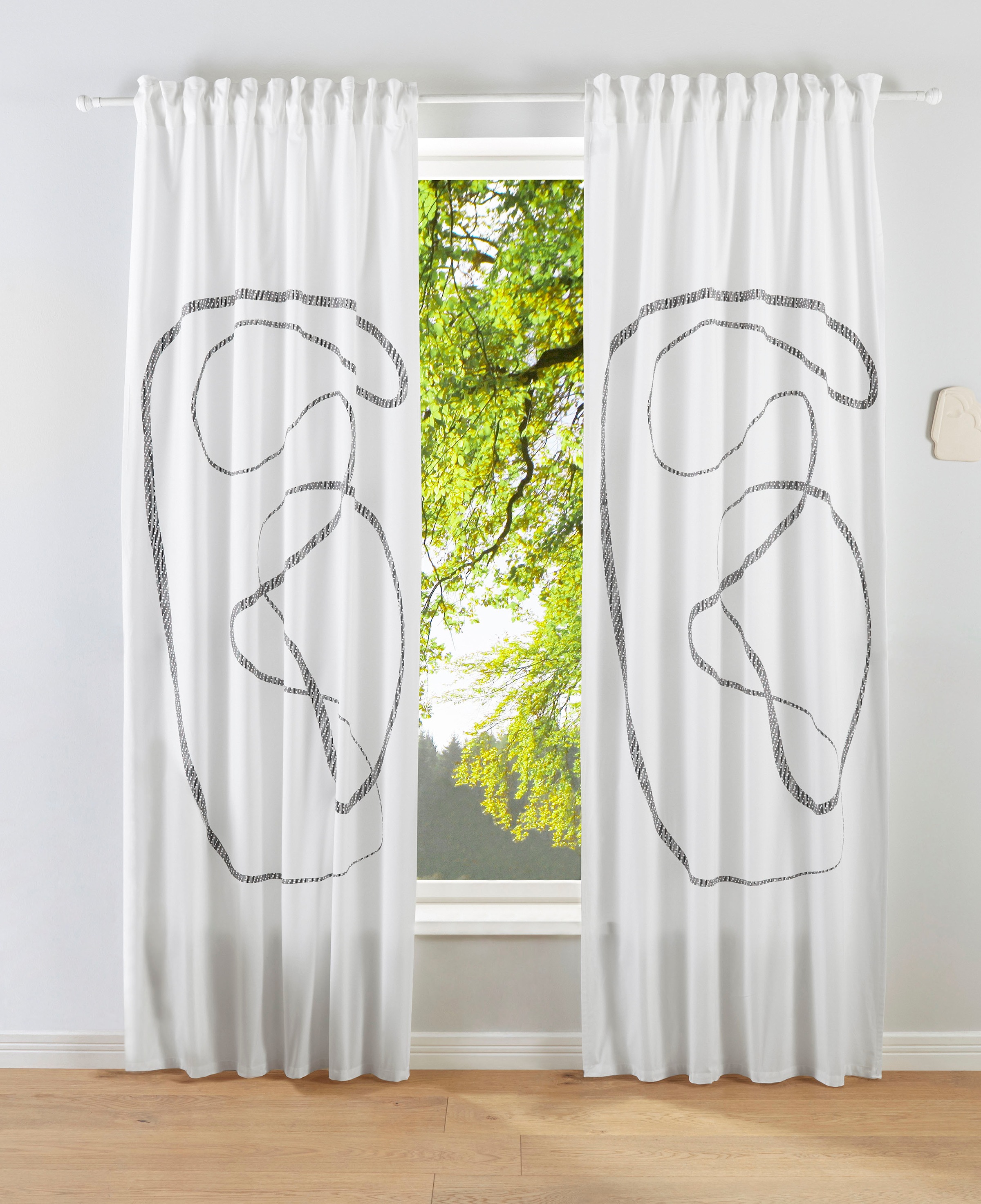 Image of LeGer Home by Lena Gercke Gardine »Gloria«, (1 St.), blickdicht, bedruckt, verschiedene Grössen bei Ackermann Versand Schweiz