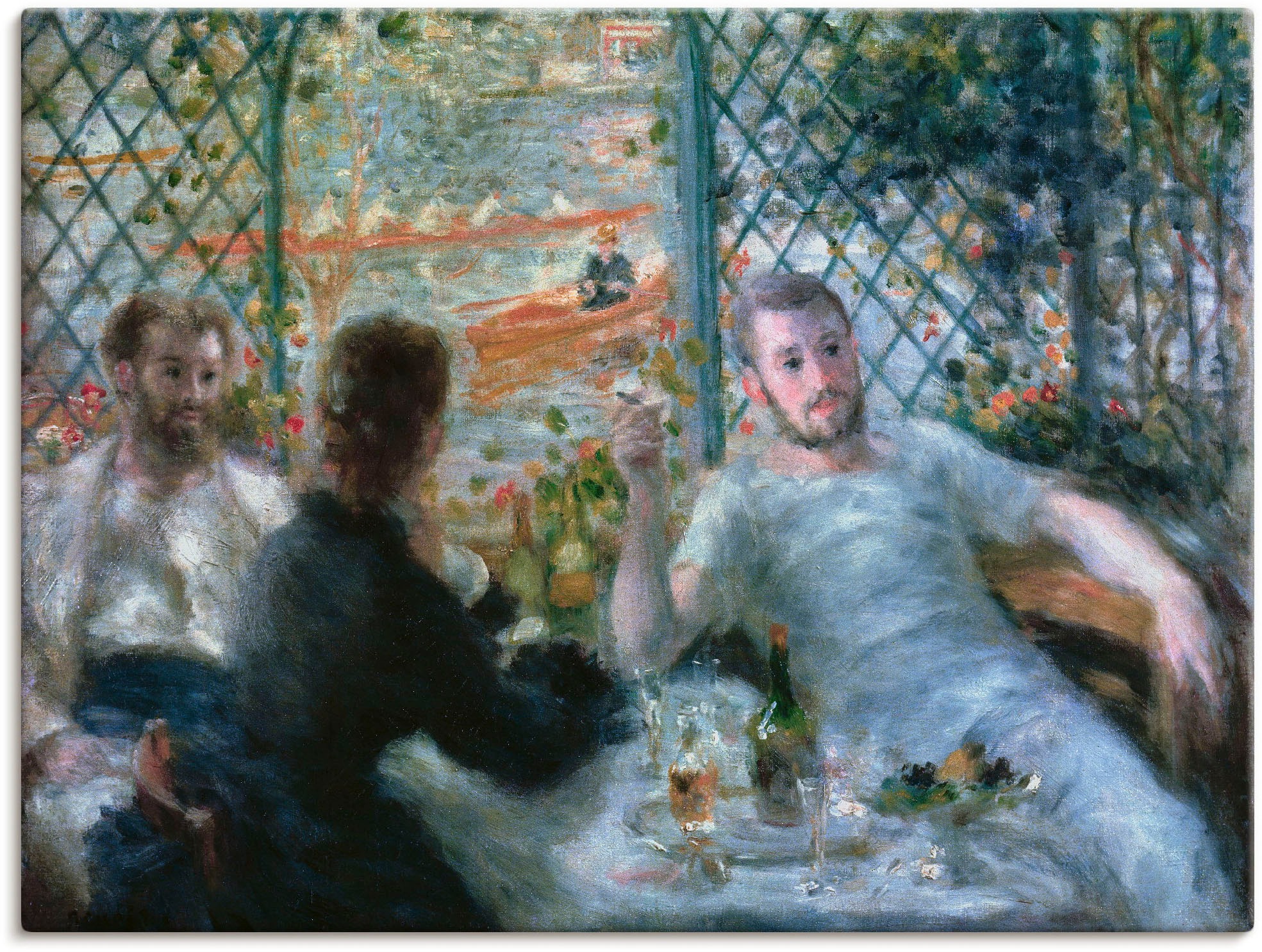 Image of Artland Wandbild »Das Mittagessen der Ruderer«, Gruppen & Familien, (1 St.), in vielen Grössen & Produktarten -Leinwandbild, Poster, Wandaufkleber / Wandtattoo auch für Badezimmer geeignet bei Ackermann Versand Schweiz