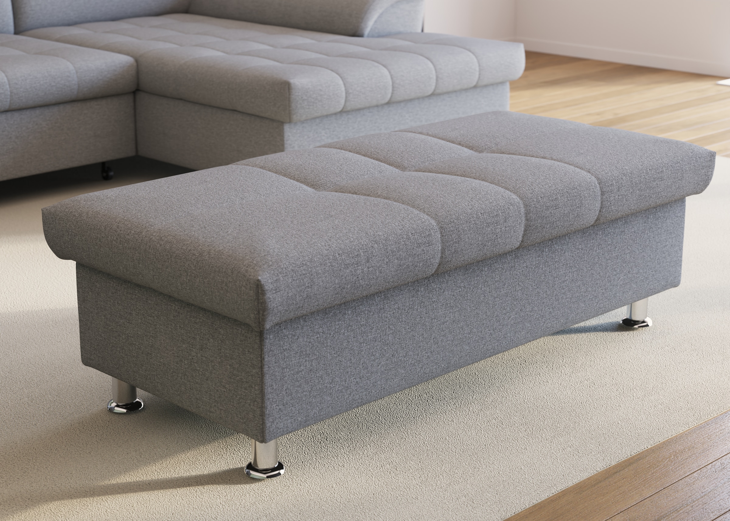 Image of DOMO collection Hocker "FRANZI, elegant, komfortabel" inklusive Stauraum
