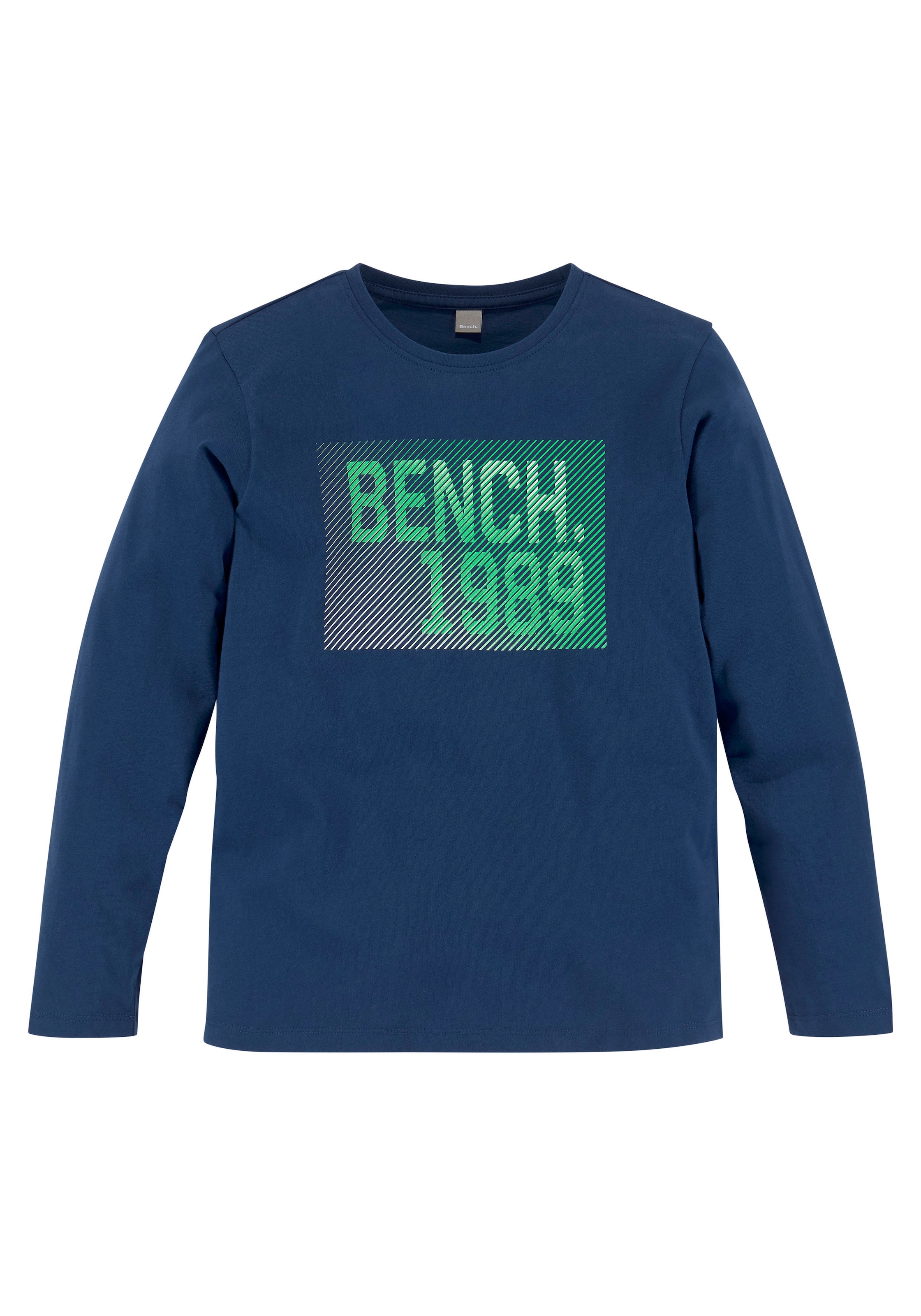 ✌ Bench. Langarmshirt, mit modischem ligne Acheter en Print