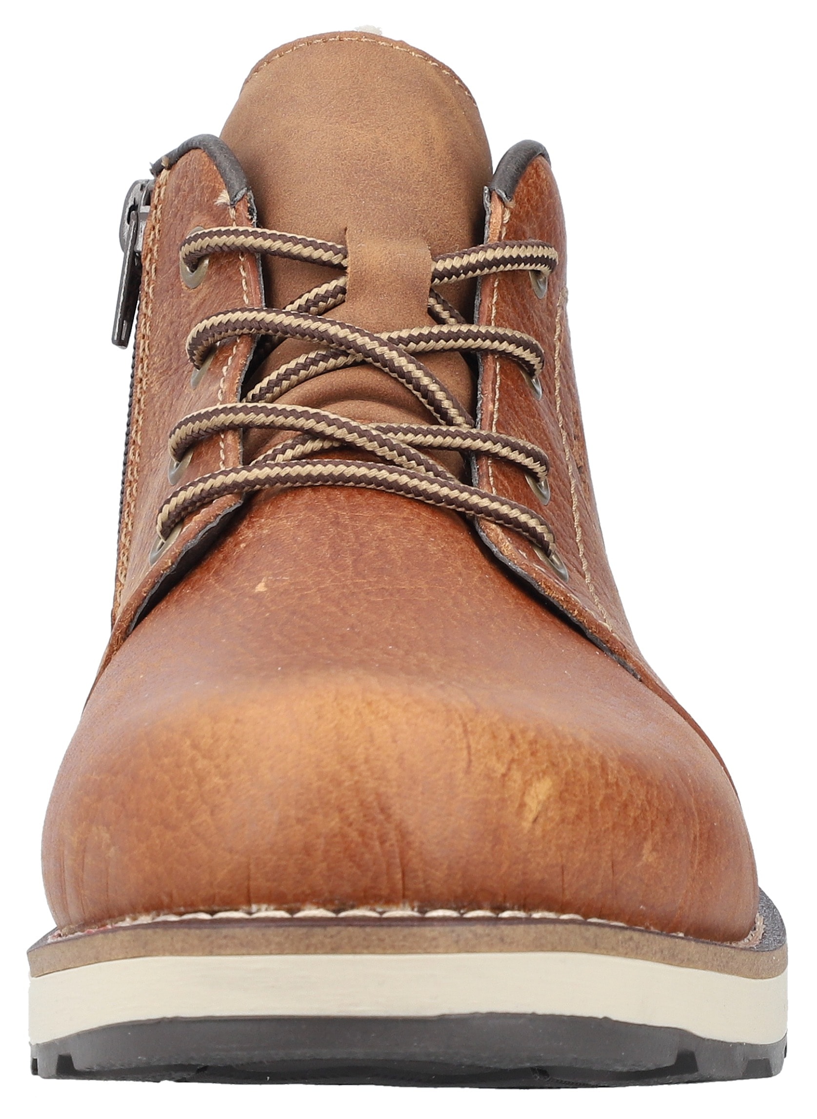 Rieker Winterboots, Schnürboots, Casual-Stiefelette mit Innenreissverschluss, Warmfutter