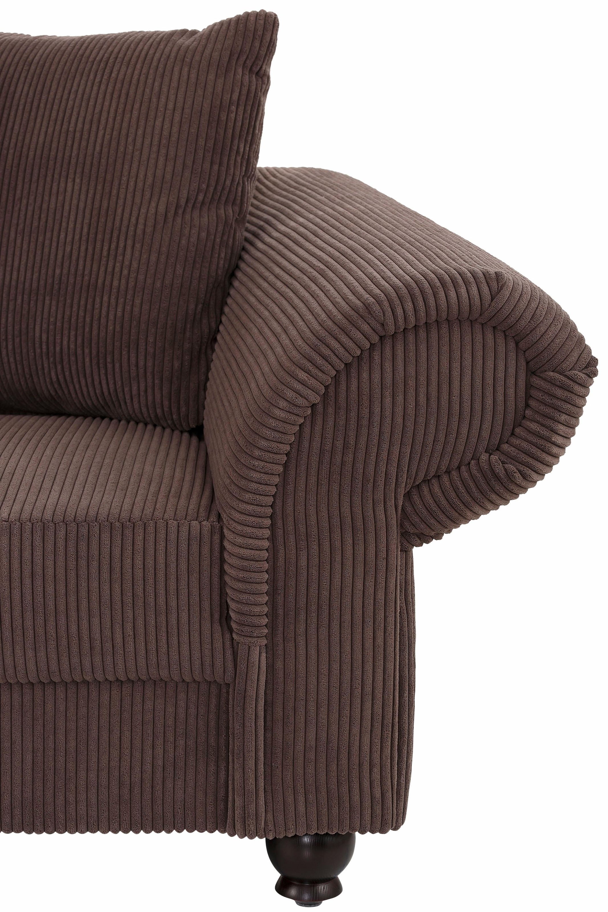 Home affaire Big-Sofa »King Henry Mega Sofa, viel Platz, Breite 242cm, Federkern«, in legerer Polsterung und vielen losen Kissen