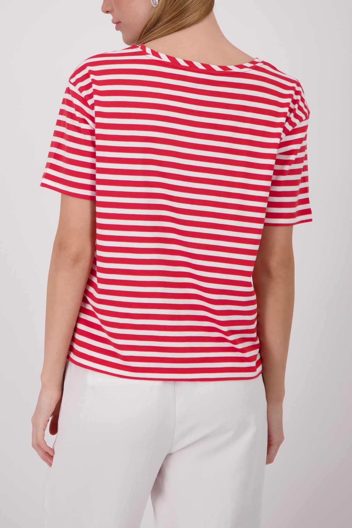 Monari T-Shirt »Shirt Basic Pima Ringel« Regular fit mit Streifenmuster
