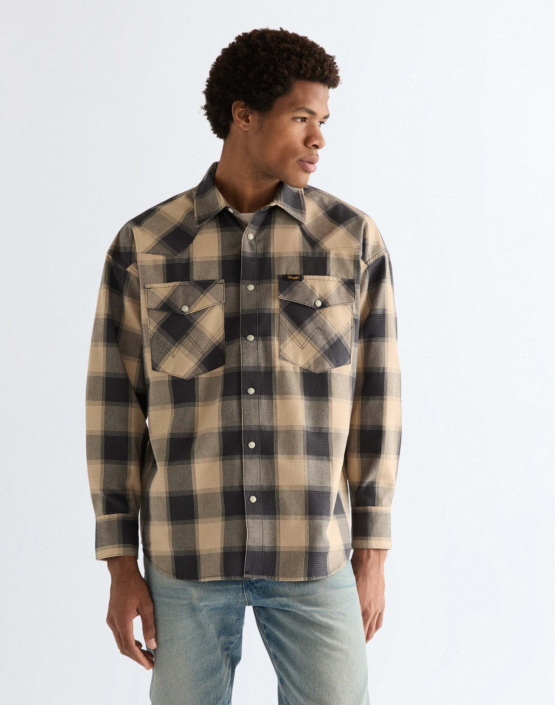 Wrangler Langarmhemd »WRANGLER Langarmhemd Western«