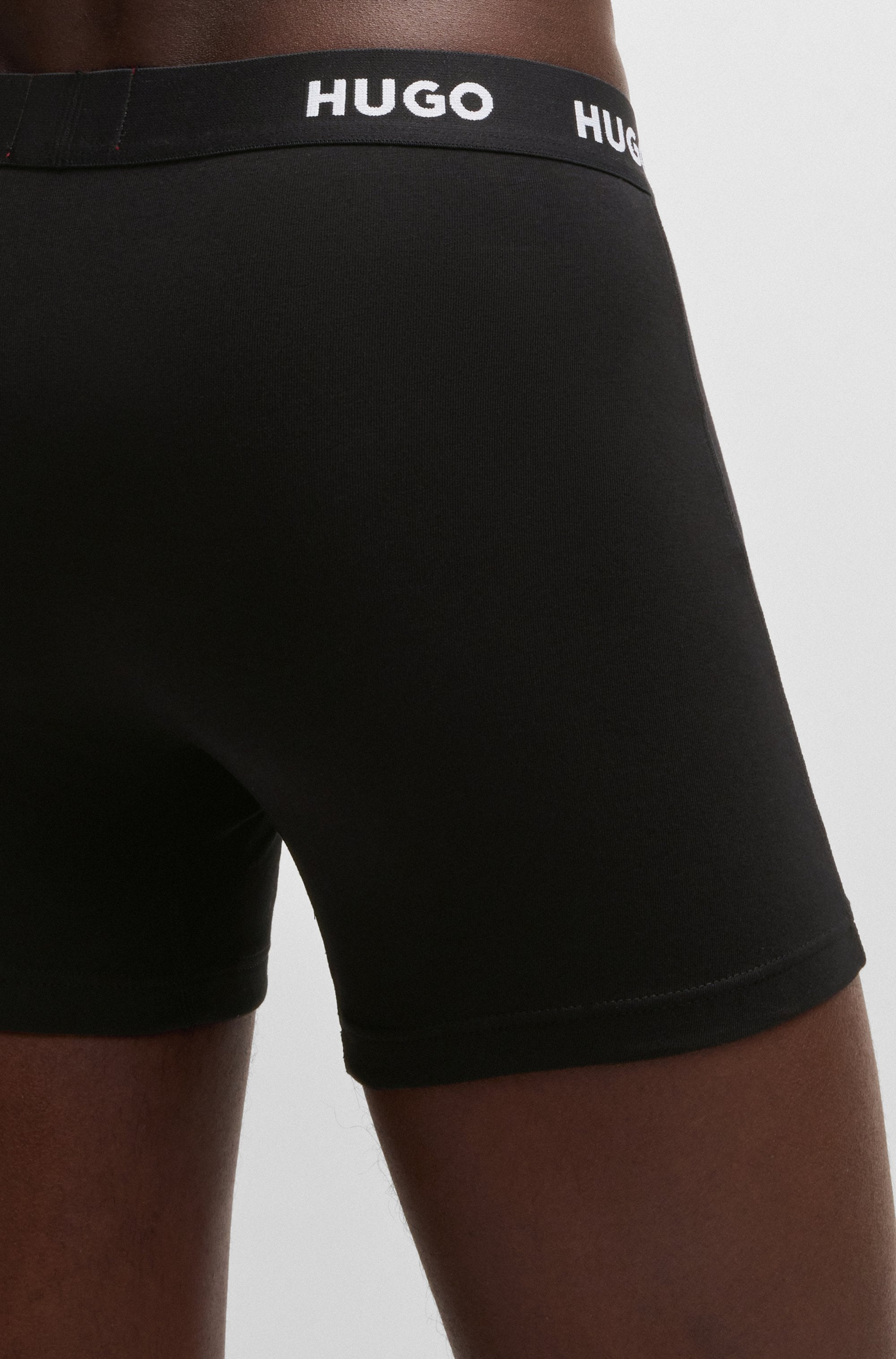 HUGO Underwear Boxer »BOXERBR TRIPLET PACK« 3 cuis mit HUGO Logo-Elastikbund