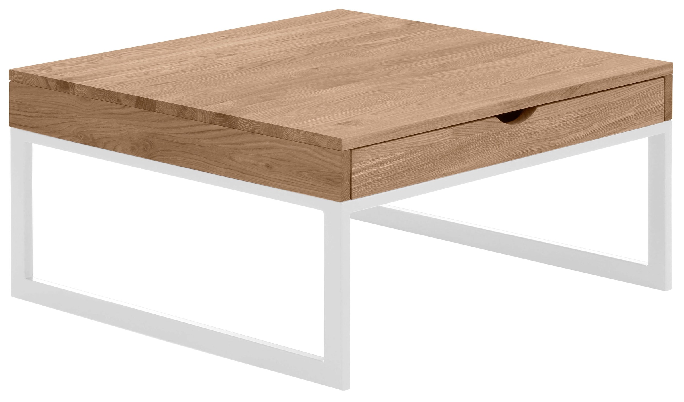 Image of Home affaire Couchtisch "Betula" B/T/H: 80/80/40 cm, zertifiziertes Massivholz (Eiche), in 3 verschiedenen Farbvarianten