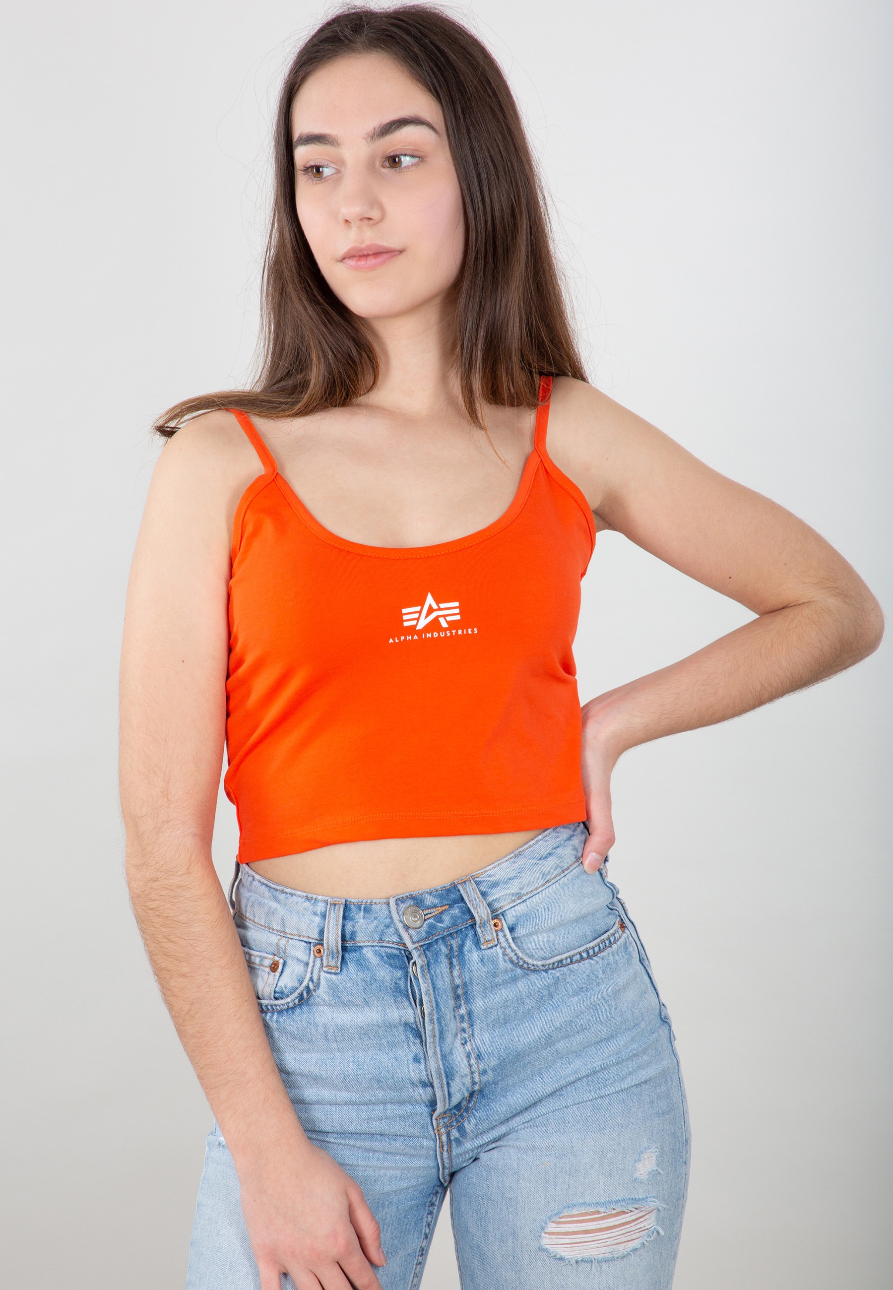 Muscleshirt »Alpha Industries Women - Tanks Basic Crop-Top SL Wmn«