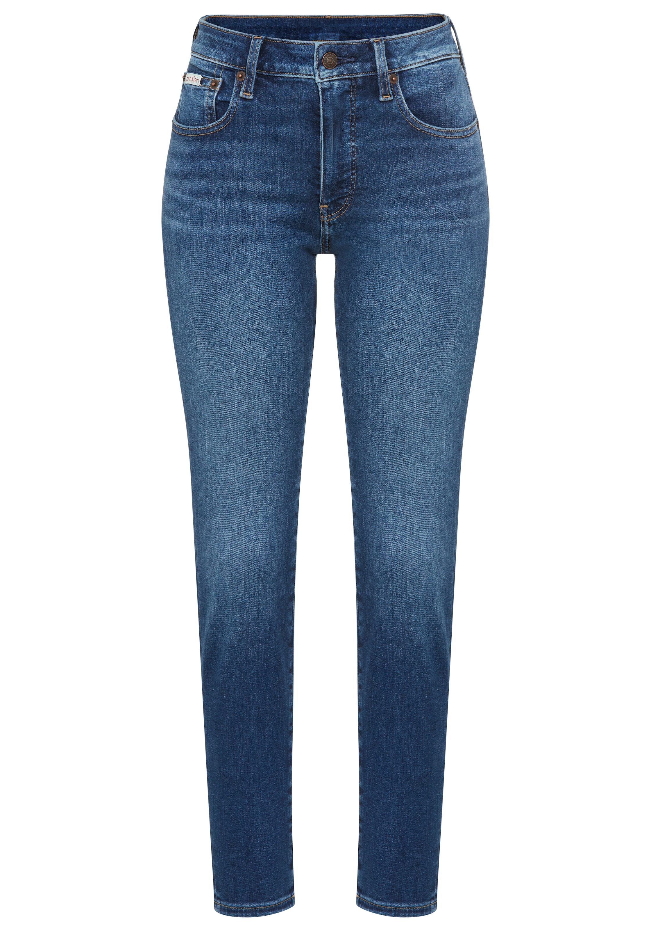 Calvin Klein Jeans Skinny-fit-Jeans »MID RISE SKINNY« Mit Gürtelschlaufen