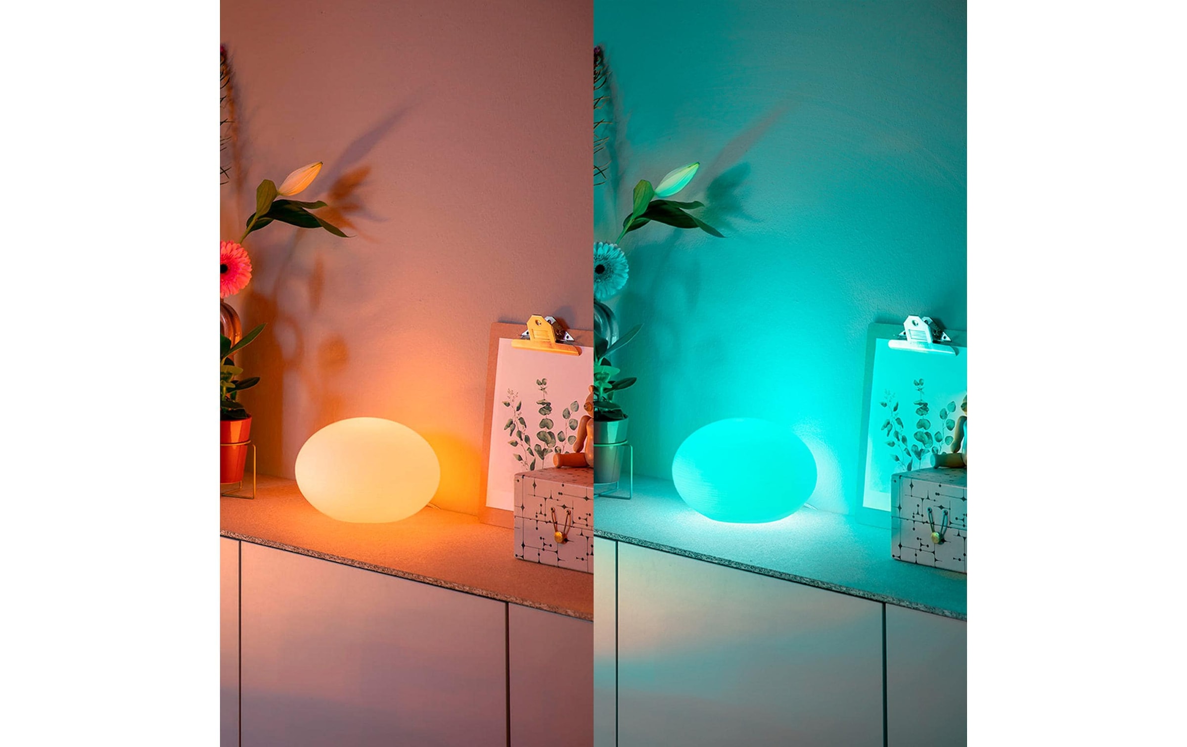 Philips Hue Lampe de table »Philips Hue Tischleuchte Flourish RGBW 810 lm « RVB