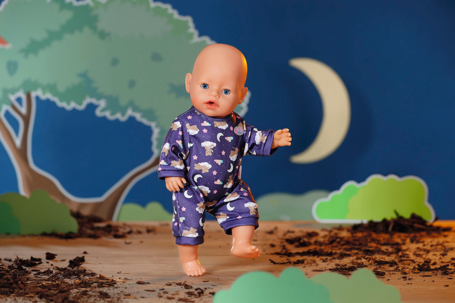 Baby Born Vêtements de poupées »Teddy Schlafanzug Glow in the Dark«