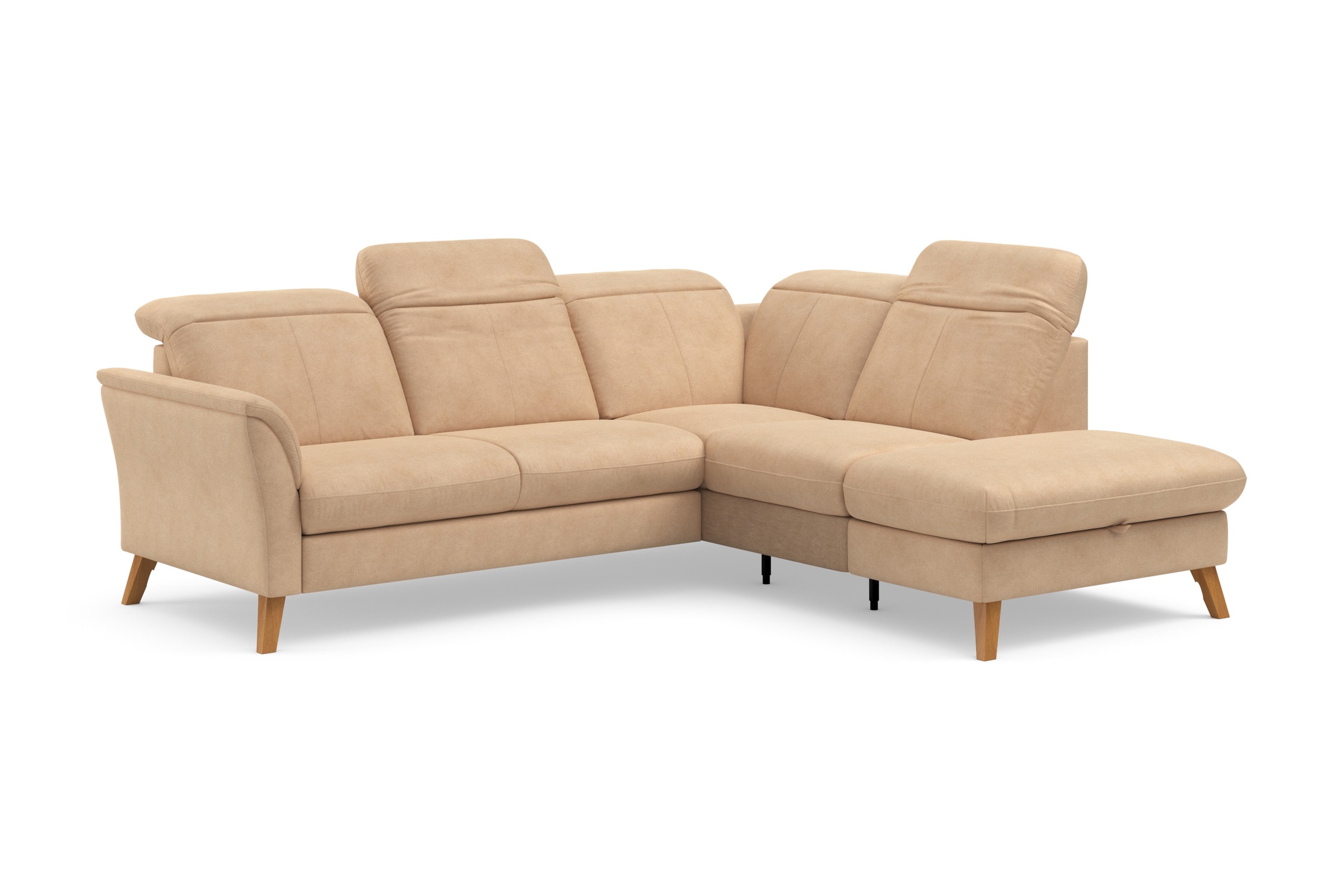 sit&more Ecksofa »Romero L-Form«, wahlweise mit oder ohne TV-Funktion, Bettfunktion, Bettkasten