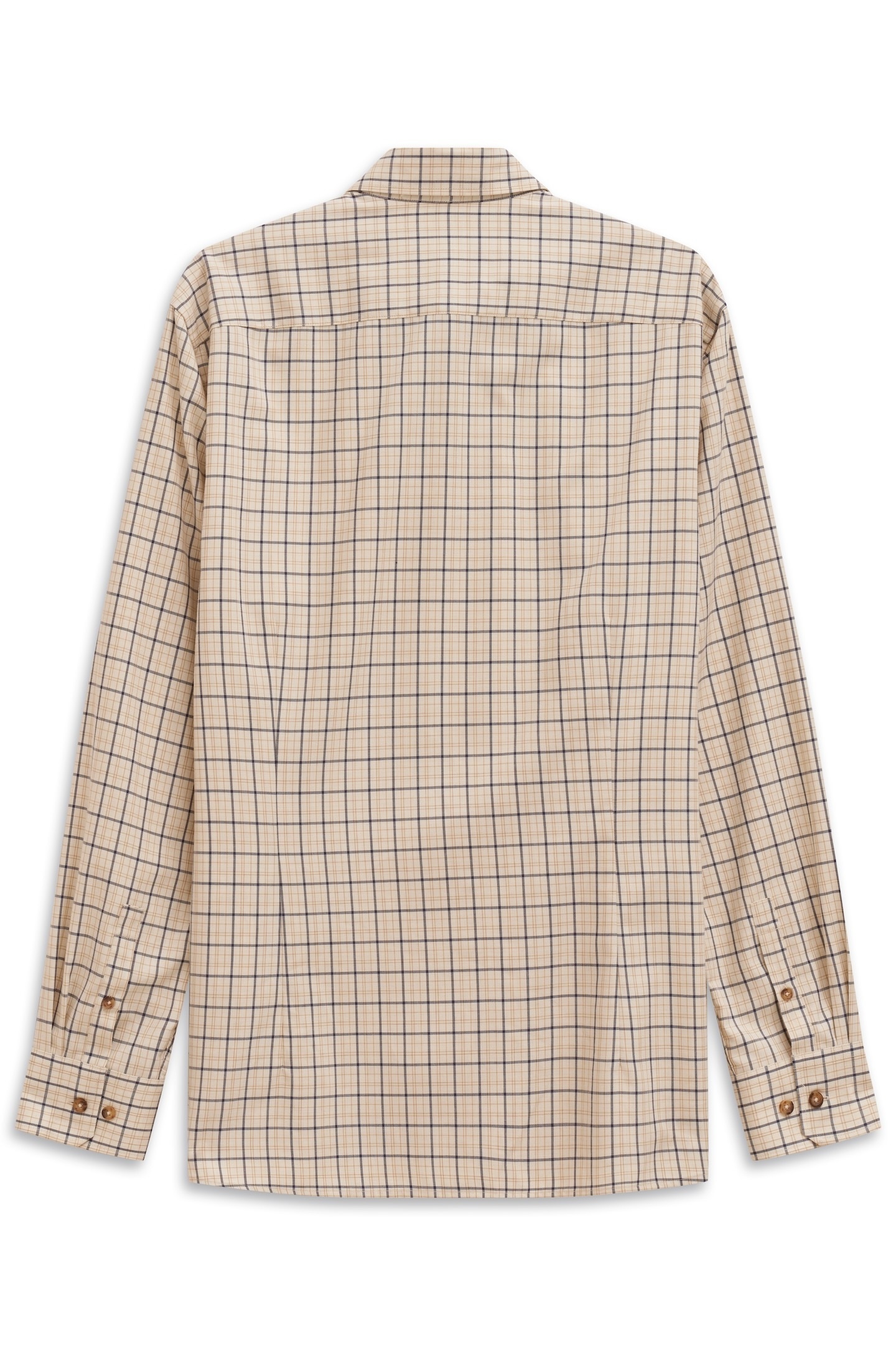 bugatti Chemise à manches longues »Modern Fit« kariert, Kent-Kragen, weicher Materialmix