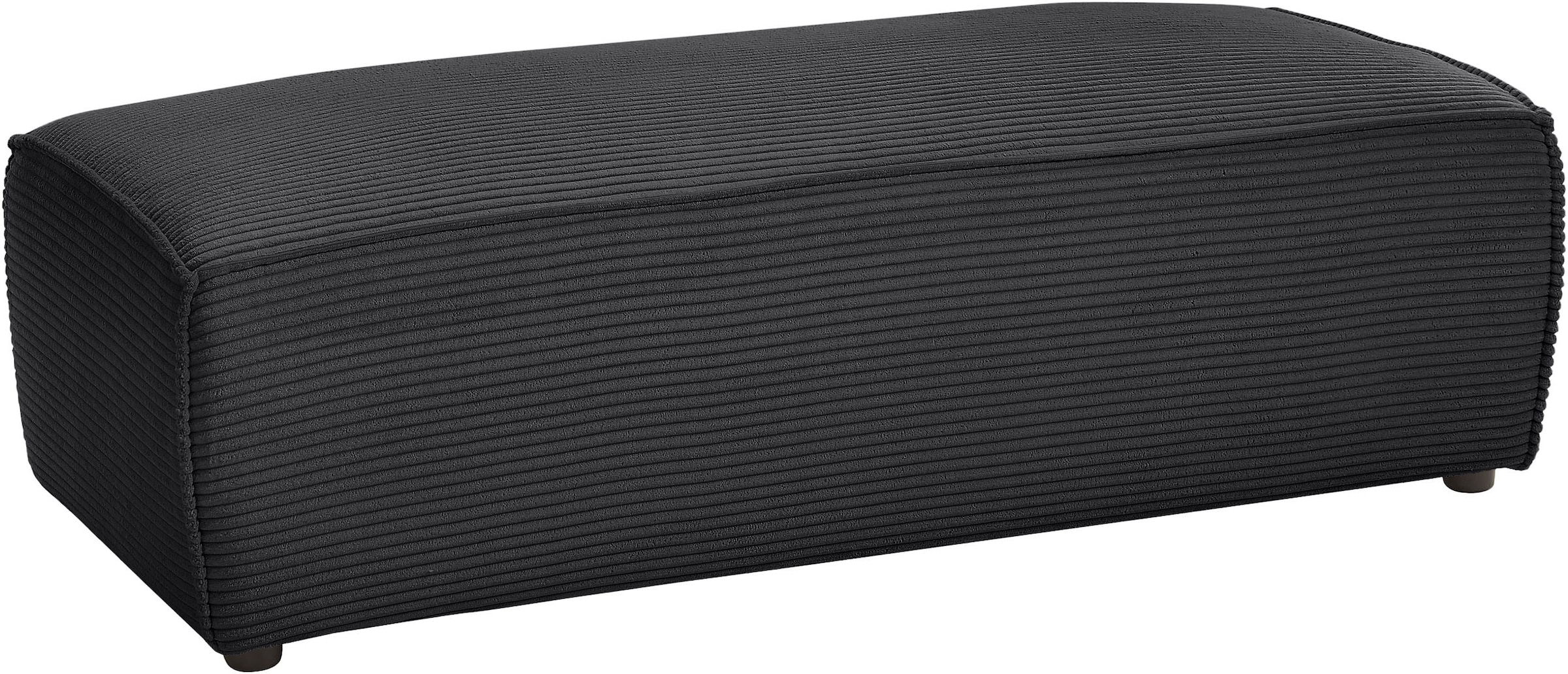 Home affaire Tabouret »NEU: SHERWOOD XXL, Polsterhocker, Cord, Webstoff« rechteckig, bequemer Sitzkomfort, 130/60/44 cm, Krokodilverbinder