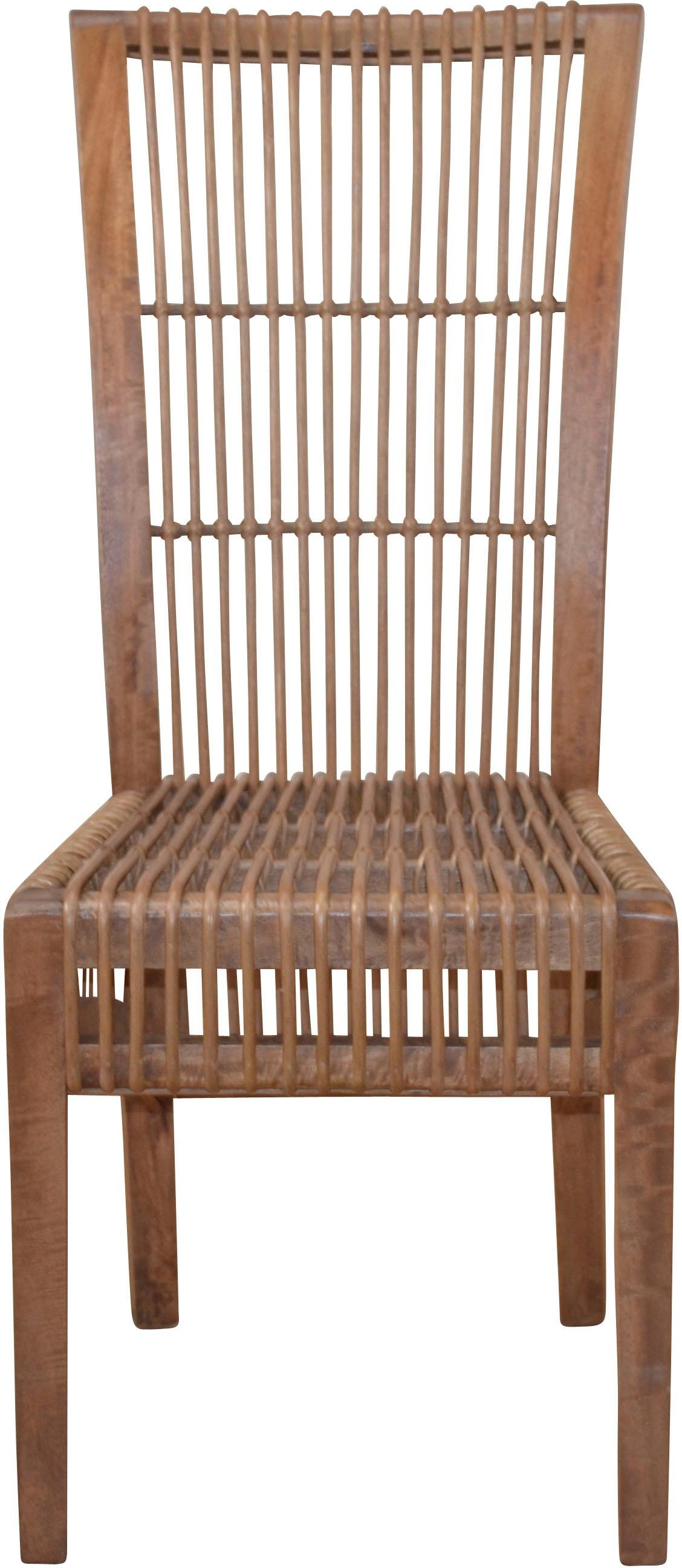 Image of Home affaire Rattanstuhl, Handarbeit, Masse (B/T/H): (45/60/104) bei Ackermann Versand Schweiz