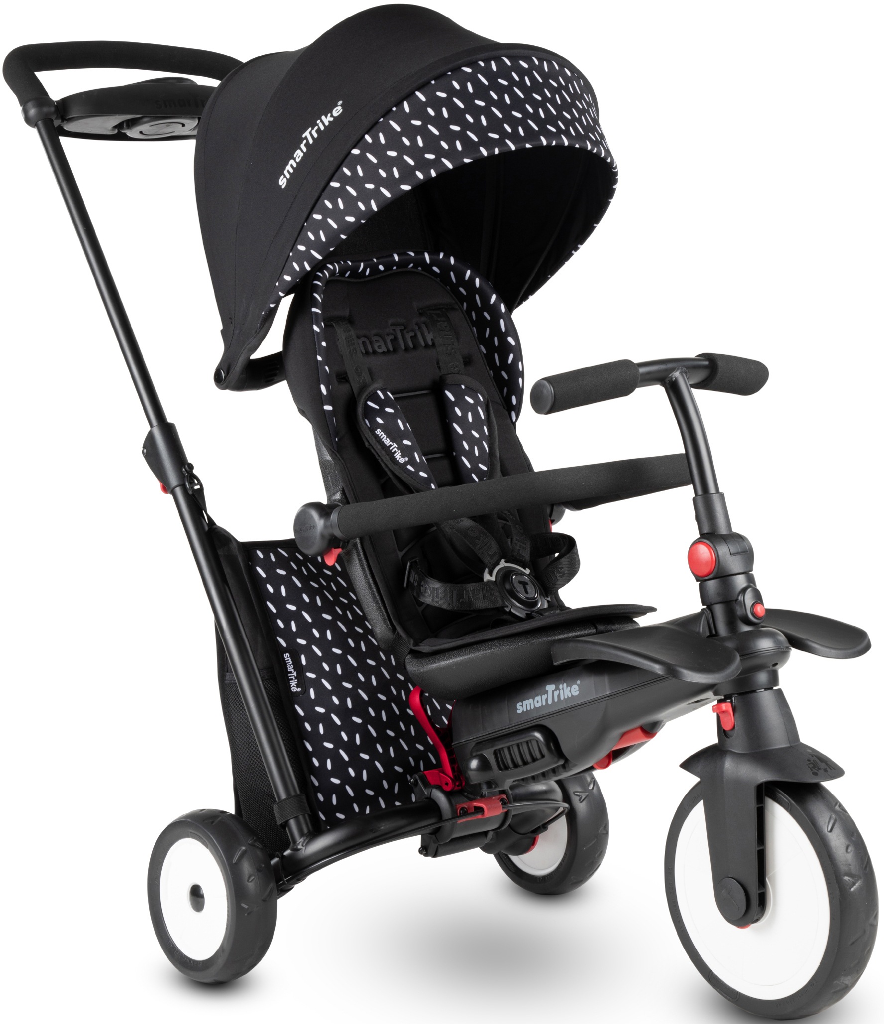 Image of smarTrike® Dreirad »smarTfold STR5, Schwarz«, mit verstellbarem Sonnenschutzdach bei Ackermann Versand Schweiz
