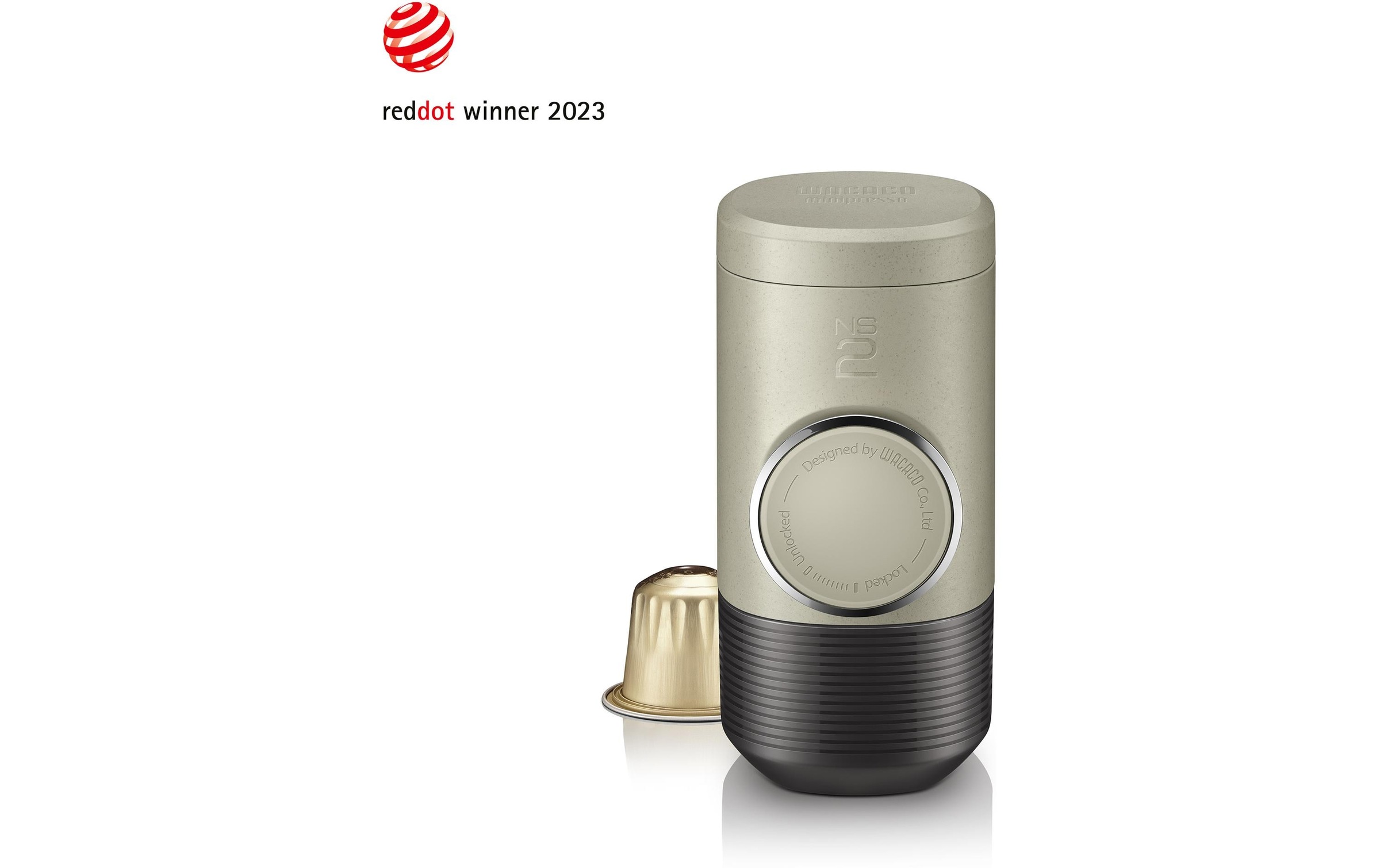 Wacaco Reisekaffeemaschine »Minipresso NS2 Nespresso Kapseln« Material: Edelstahl, Silikon